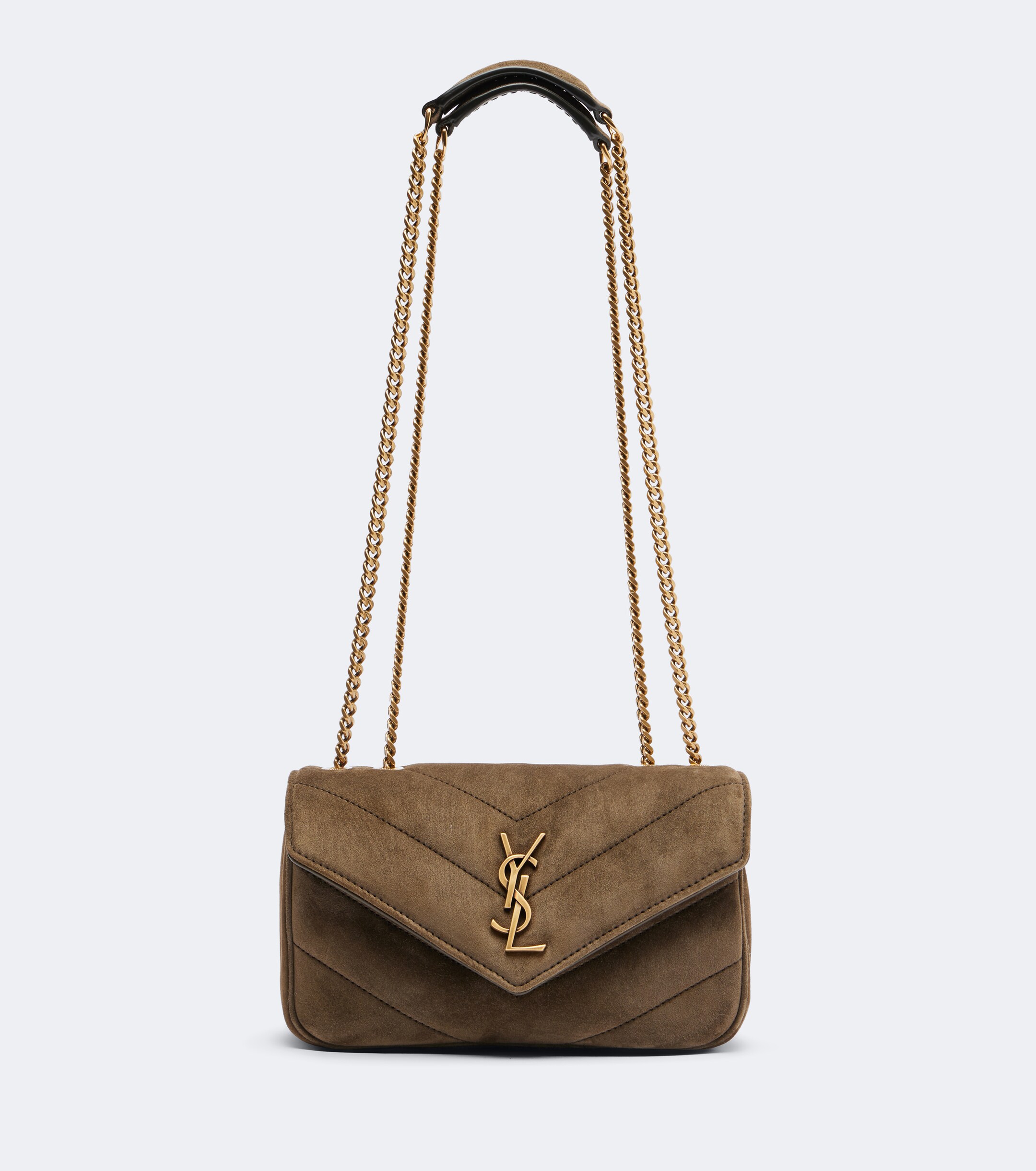 Saint Laurent Loulou Mini suede shoulder bag