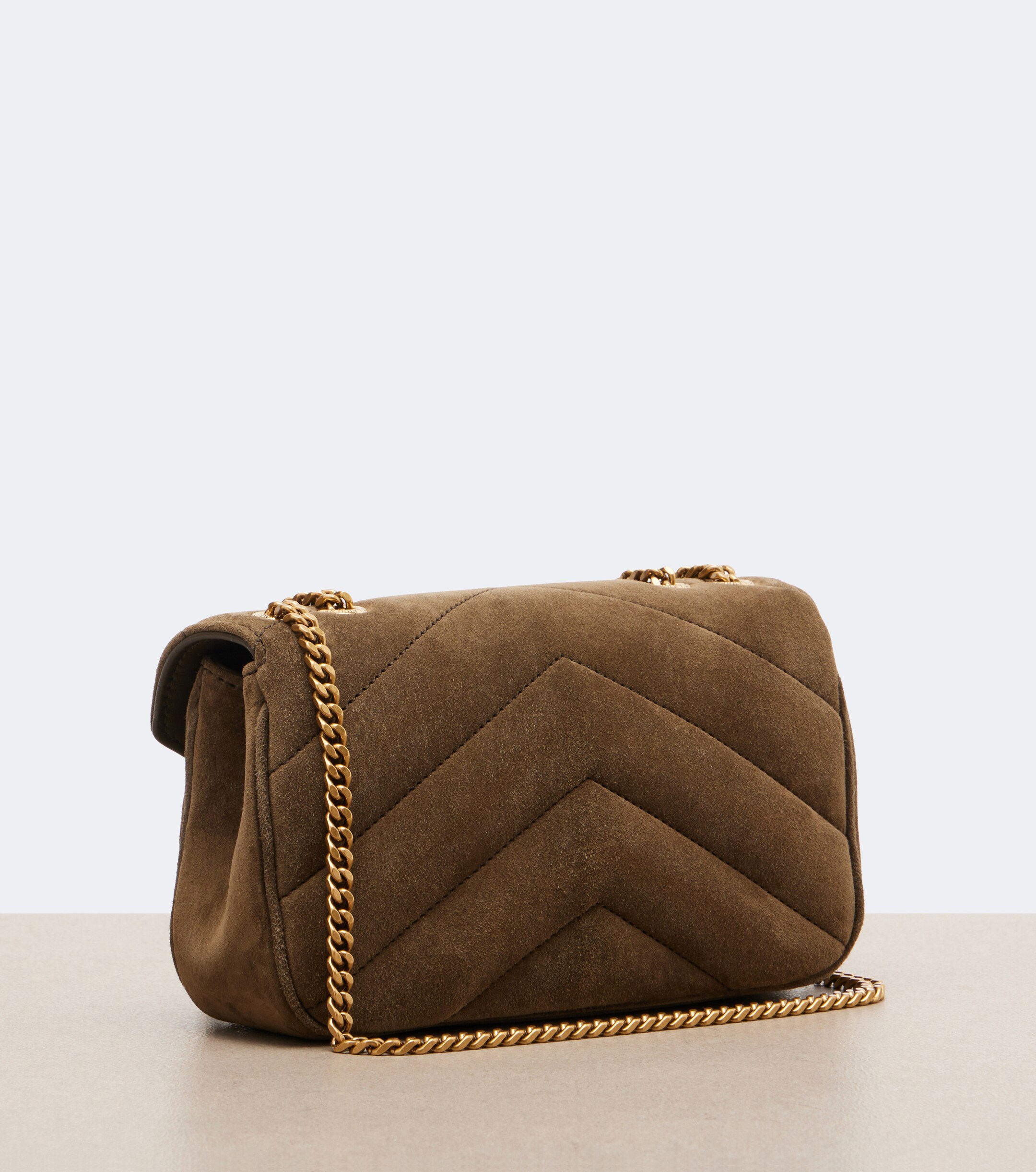 Saint Laurent Loulou Mini suede shoulder bag