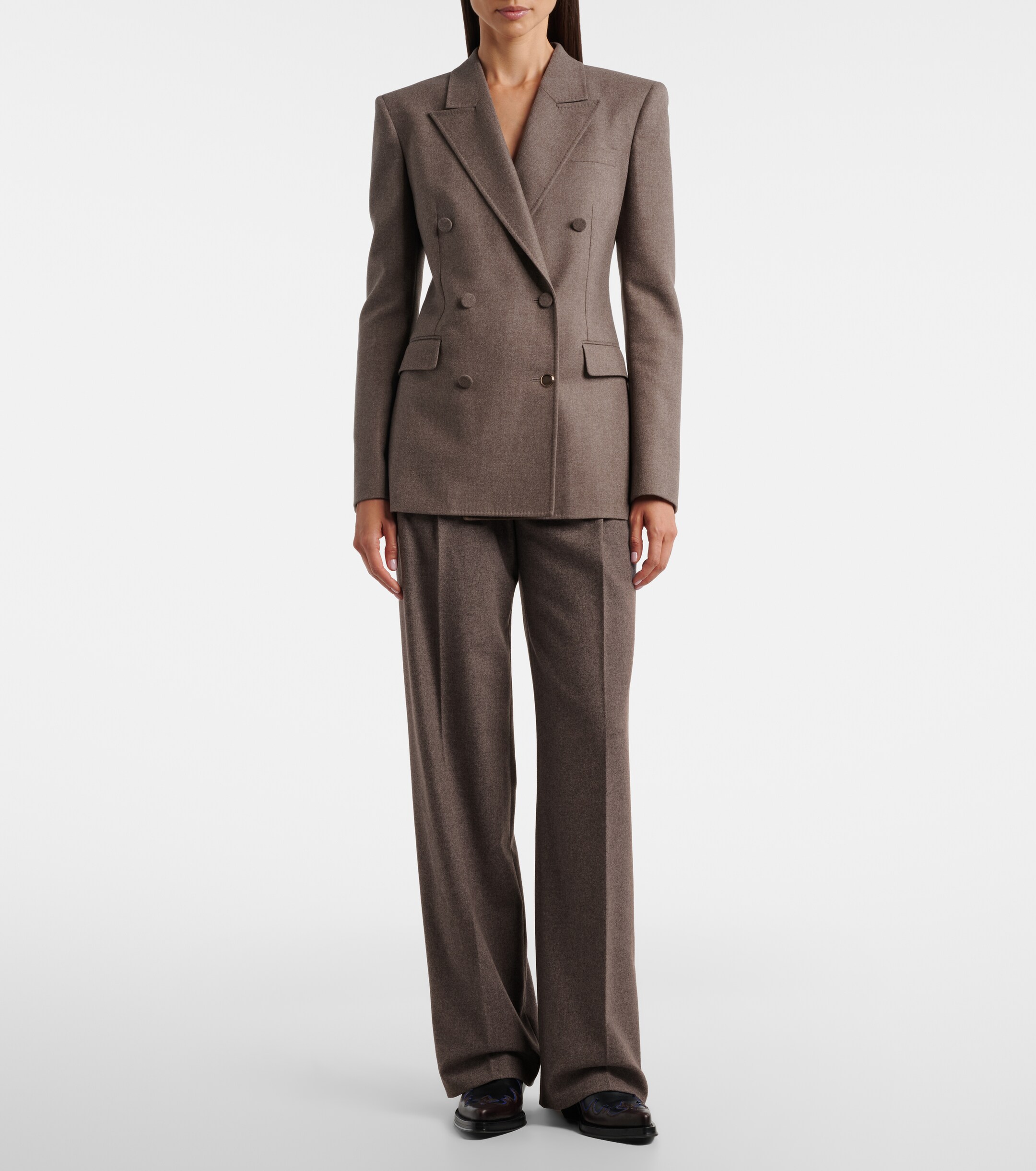 Gabriela Hearst Gabriela Hearst Henge wool and cashmere wide-leg pants