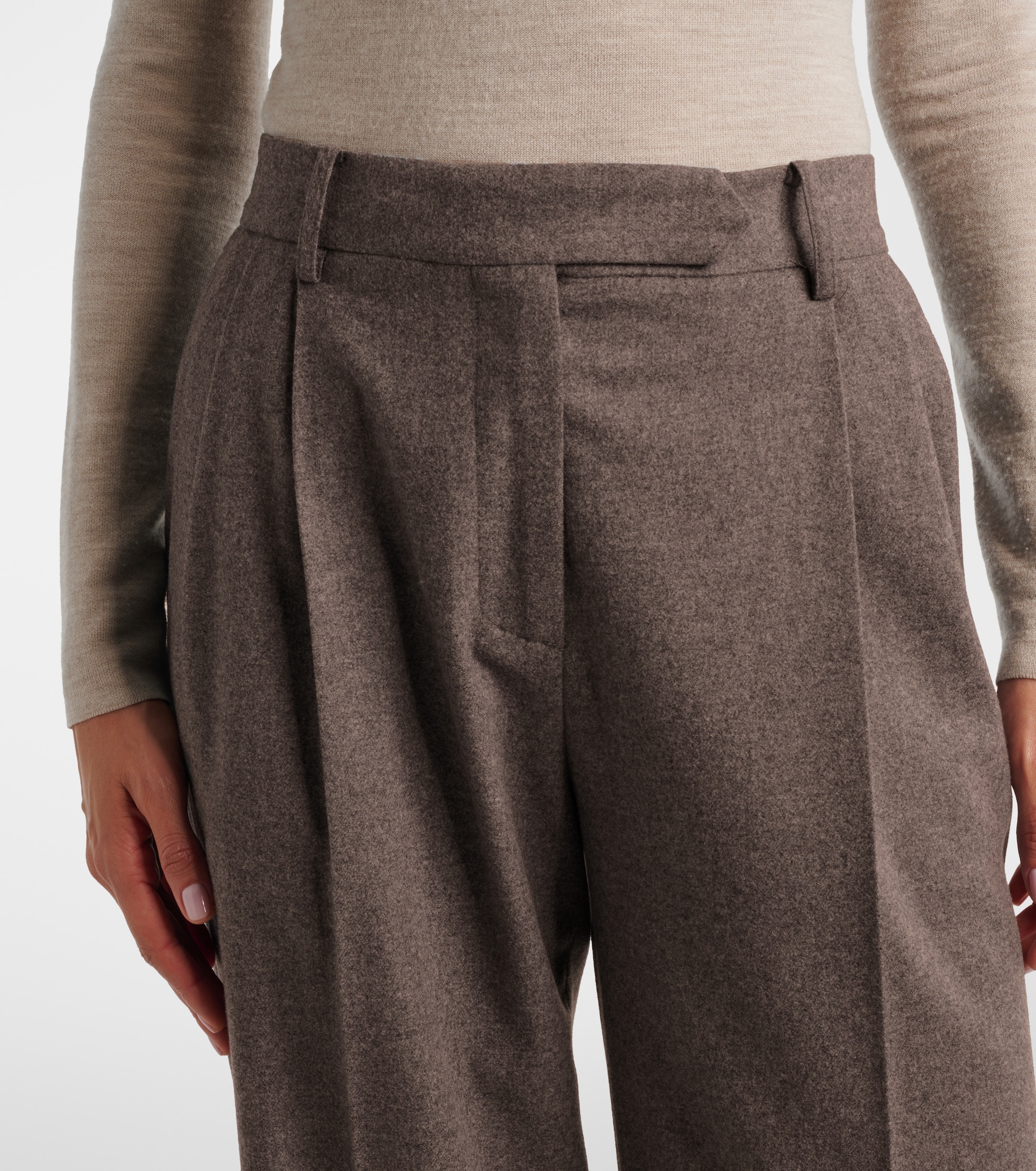 Gabriela Hearst Gabriela Hearst Henge wool and cashmere wide-leg pants