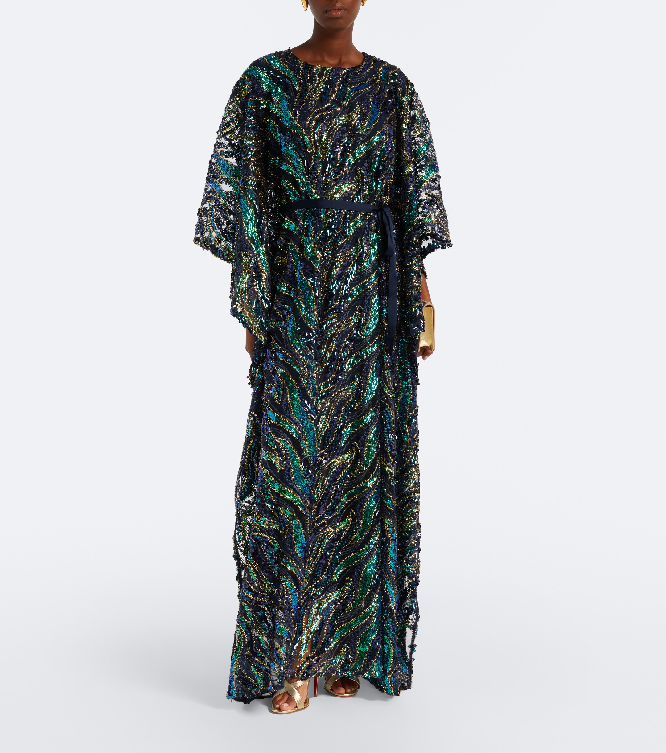 Taller Marmo Taller Marmo Firefly sequined kaftan
