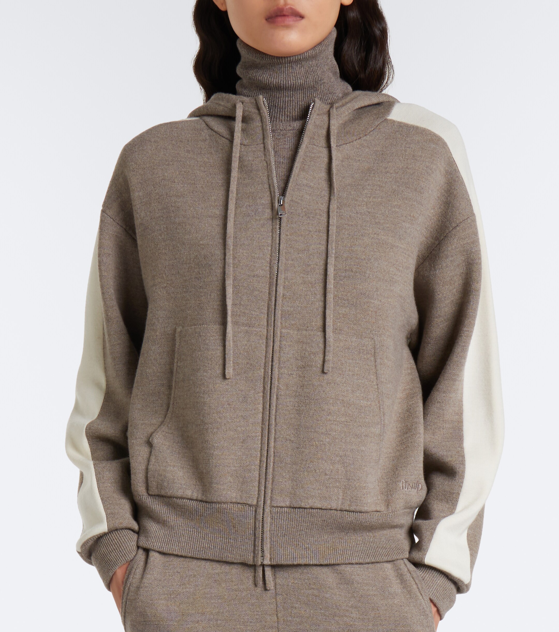 FUSALP Fusalp Nymira wool-blend zip-up hoodie