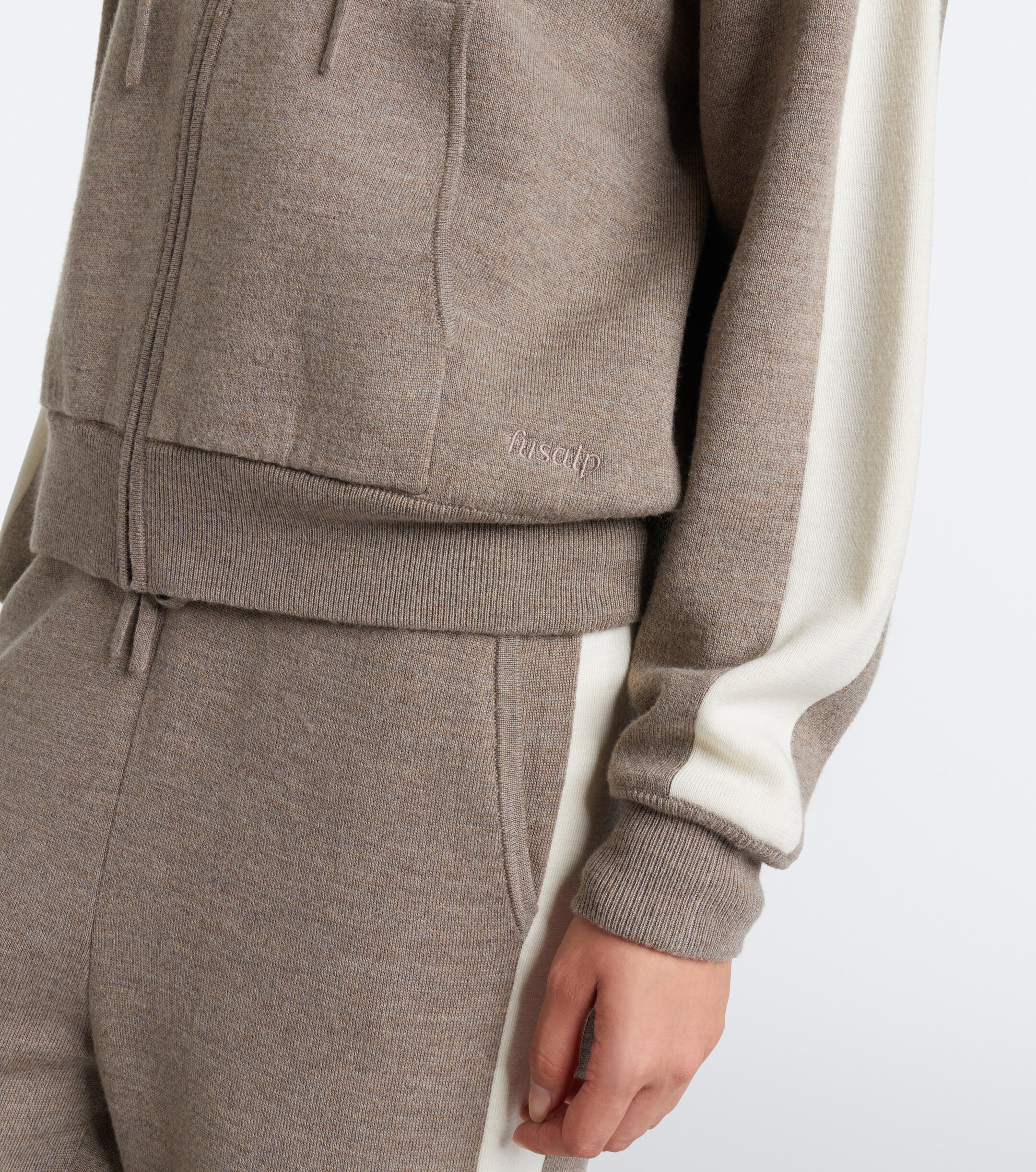 FUSALP Fusalp Nymira wool-blend zip-up hoodie