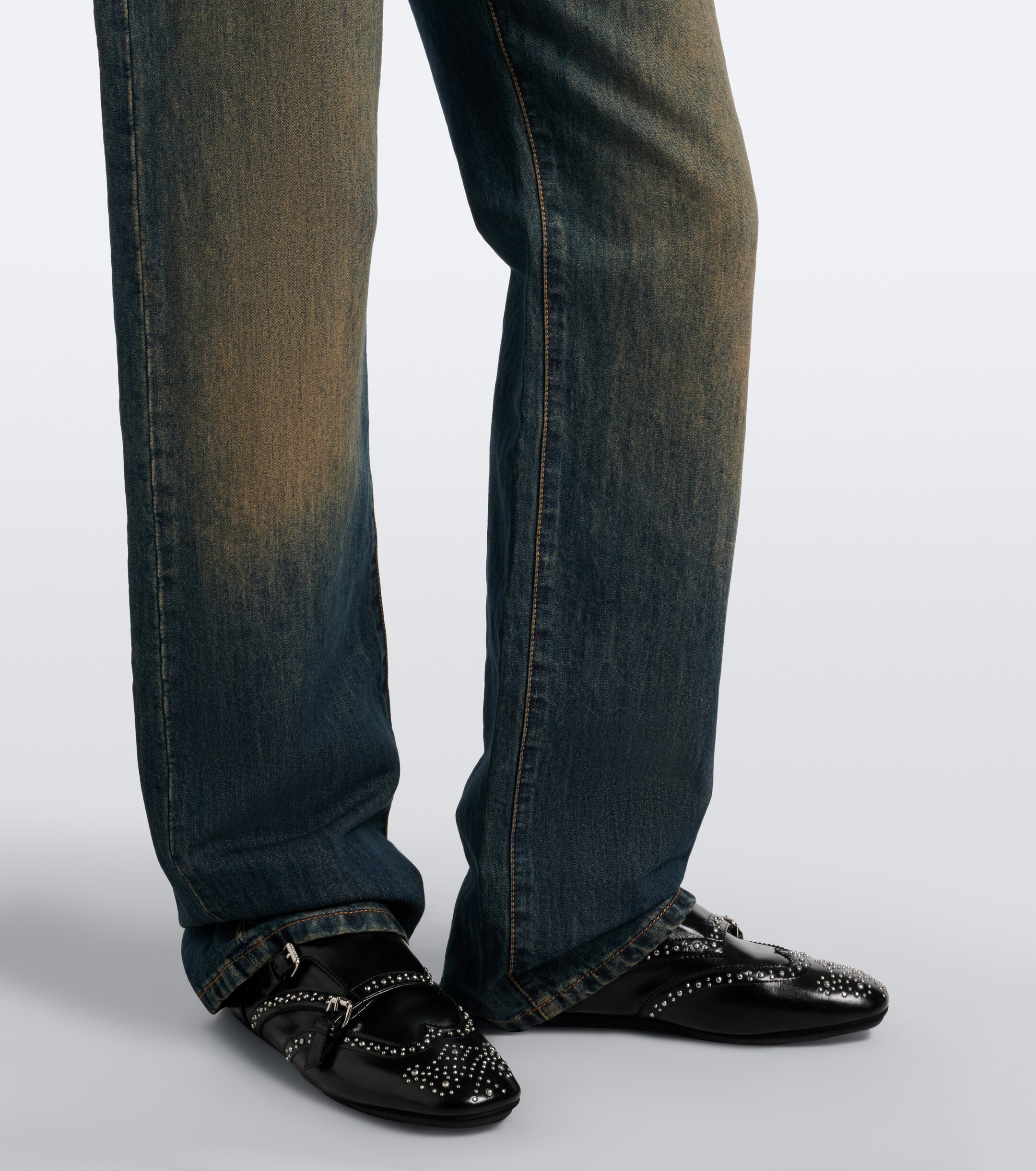 Fendi Fendi Faded wide-leg jeans