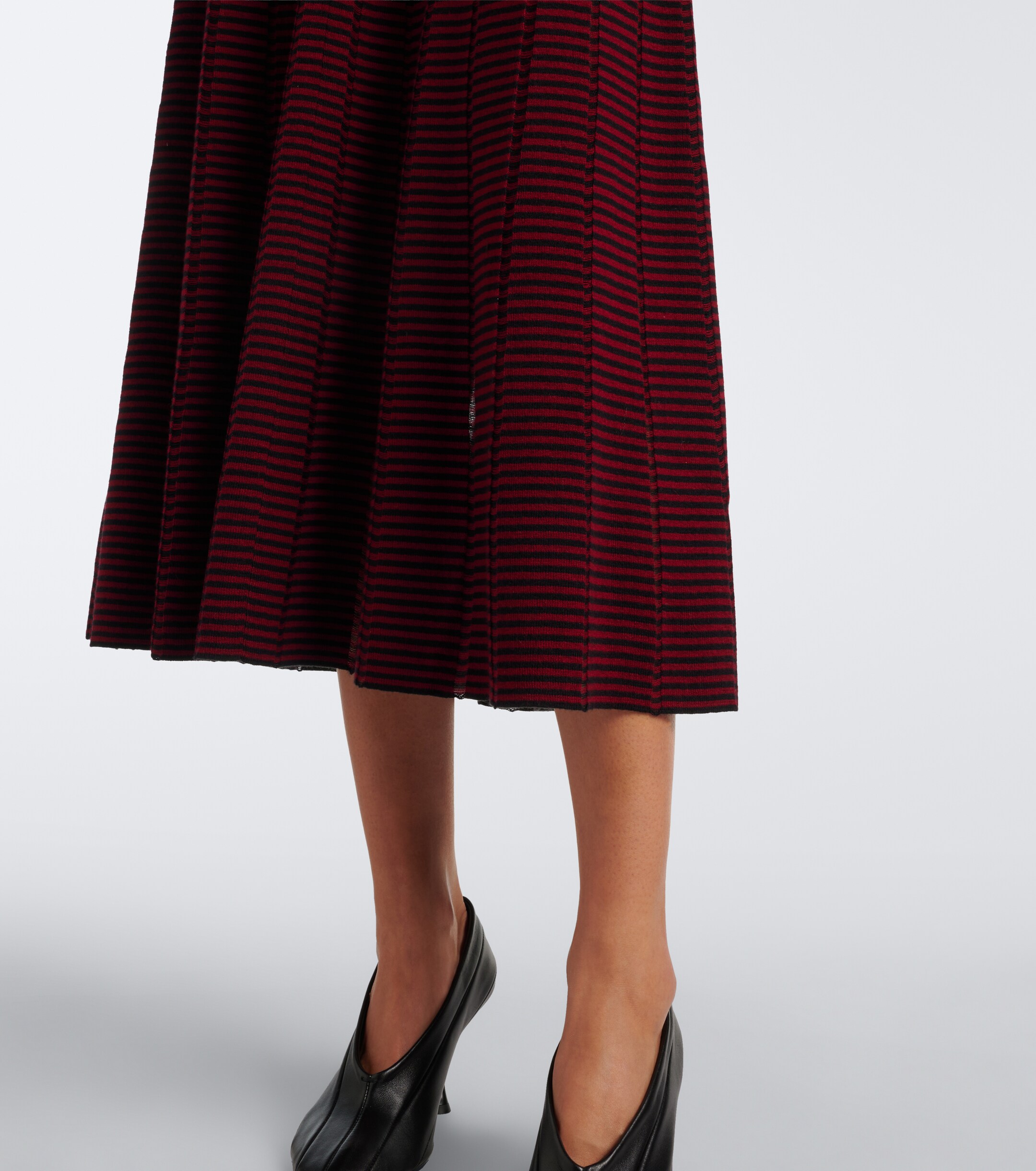 Proenza Schouler Proenza Schouler Phyllis striped wool and cotton midi skirt