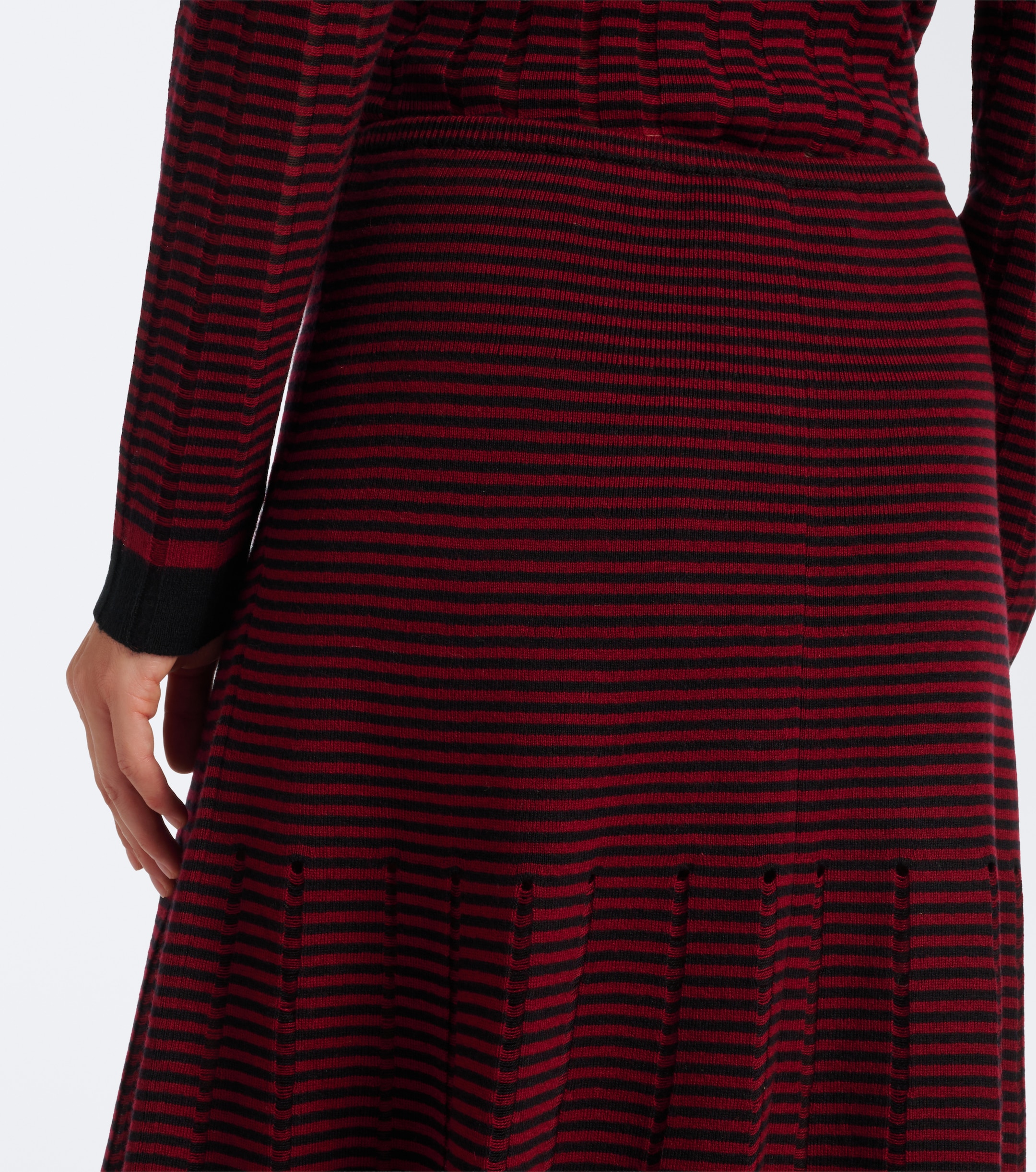 Proenza Schouler Proenza Schouler Phyllis striped wool and cotton midi skirt