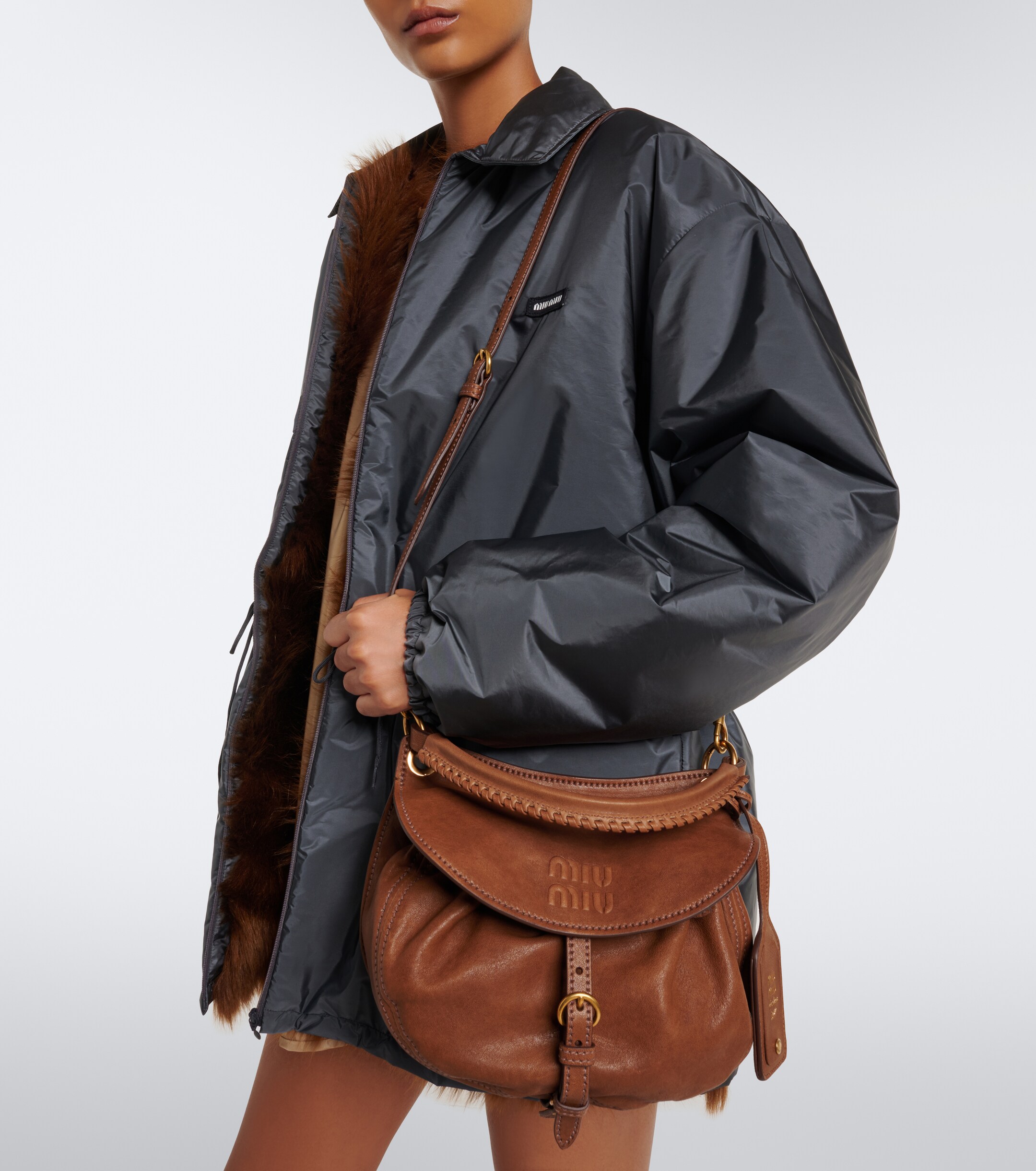 Miu Miu Miu Miu Rendez-vous leather shoulder bag