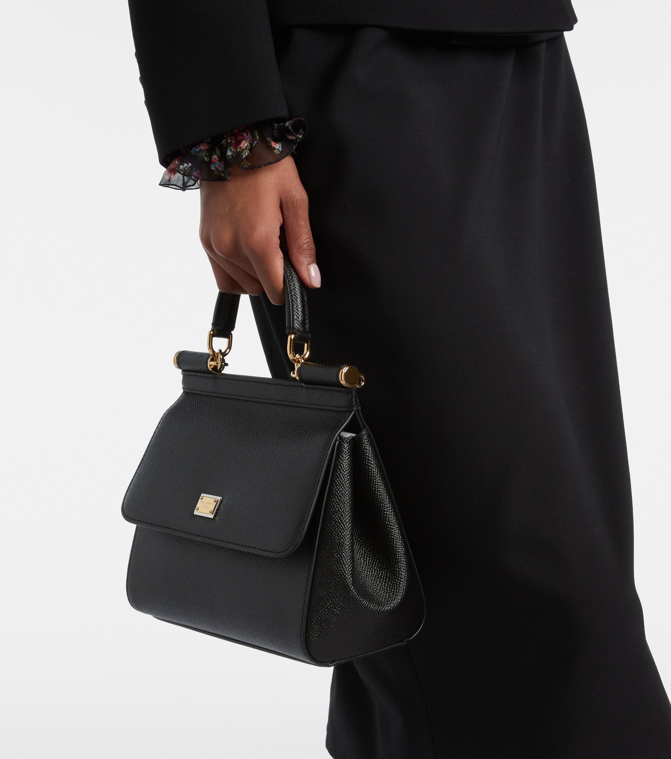 Dolce&Gabbana Sicily Small leather shoulder bag