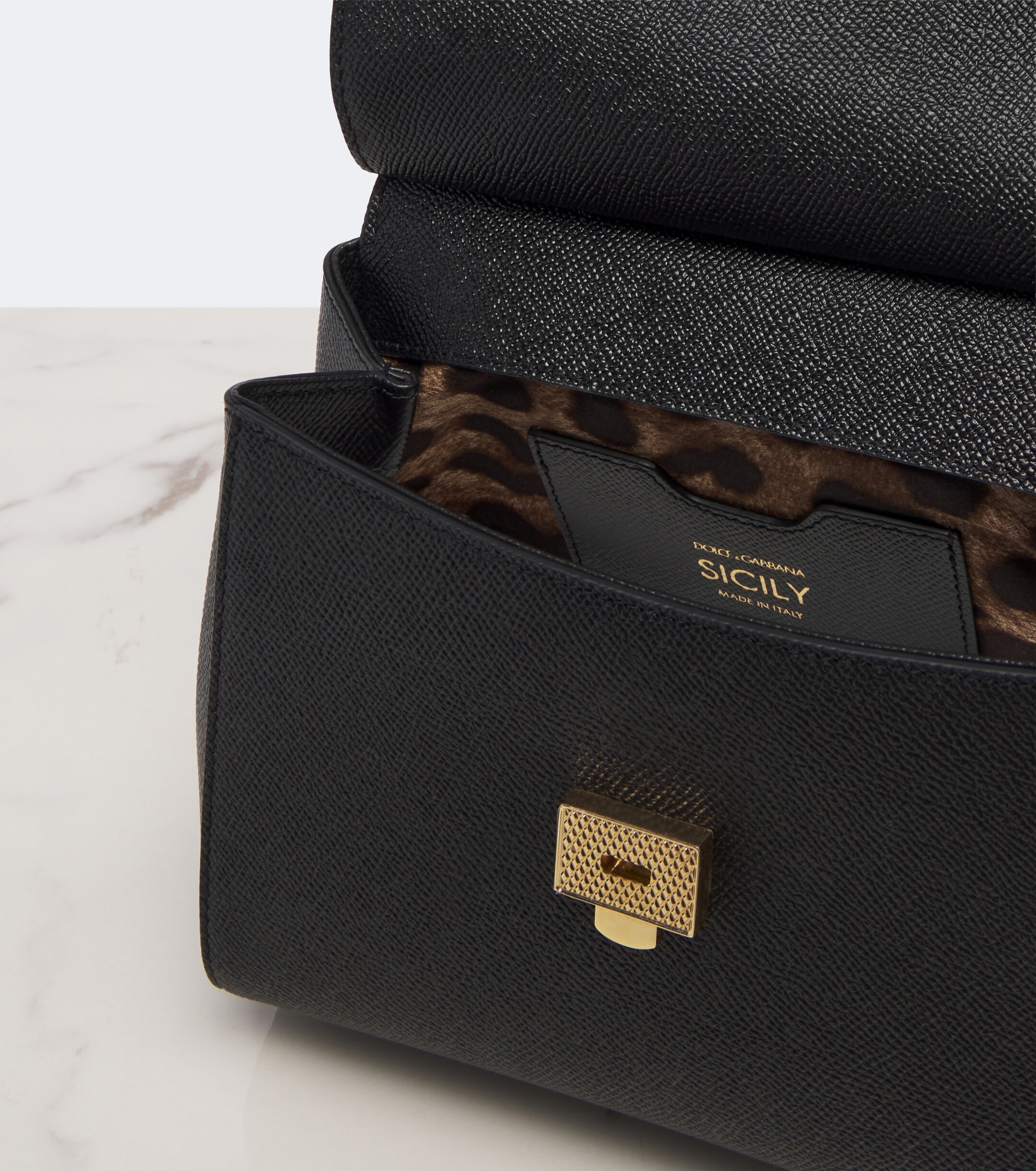 Dolce&Gabbana Sicily Small leather shoulder bag
