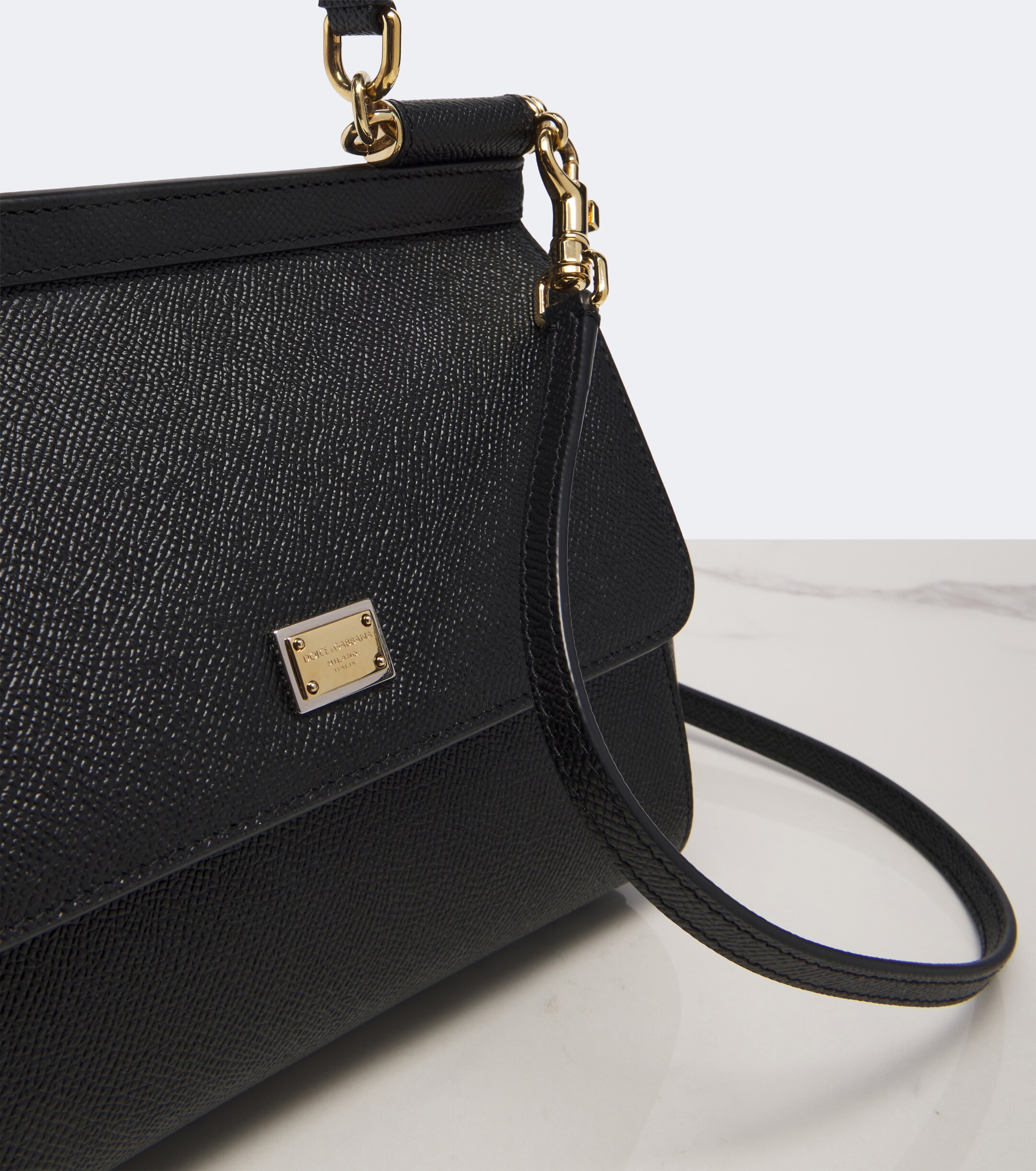 Dolce&Gabbana Sicily Small leather shoulder bag