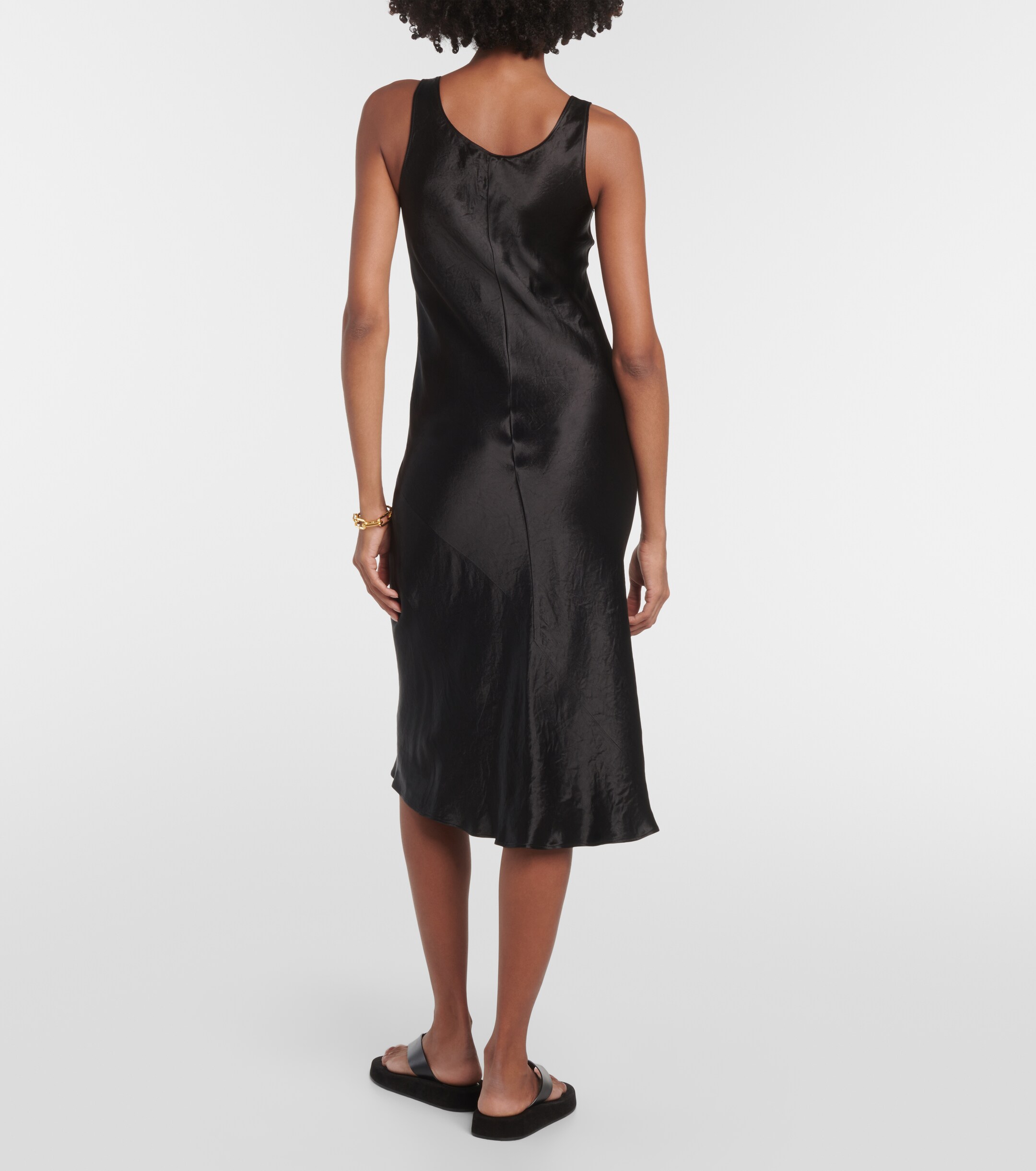 Max Mara Talete satin midi dress