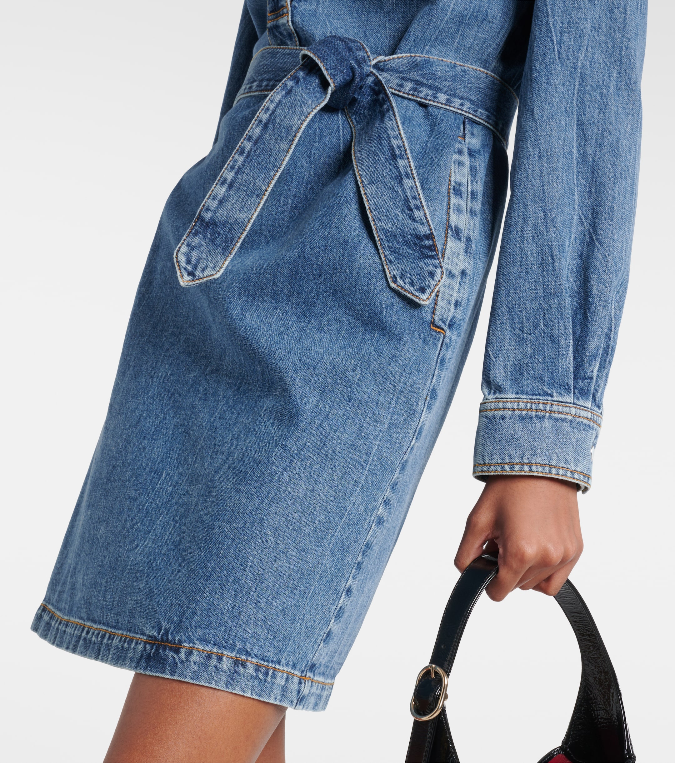 Gucci Horsebit denim shirt minidress thumbnail
