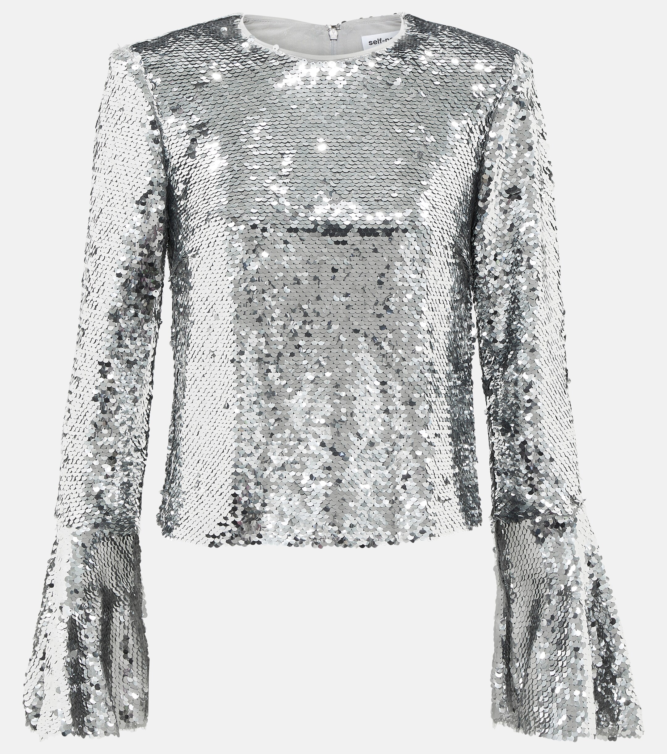 self-portrait Sequined top thumbnail