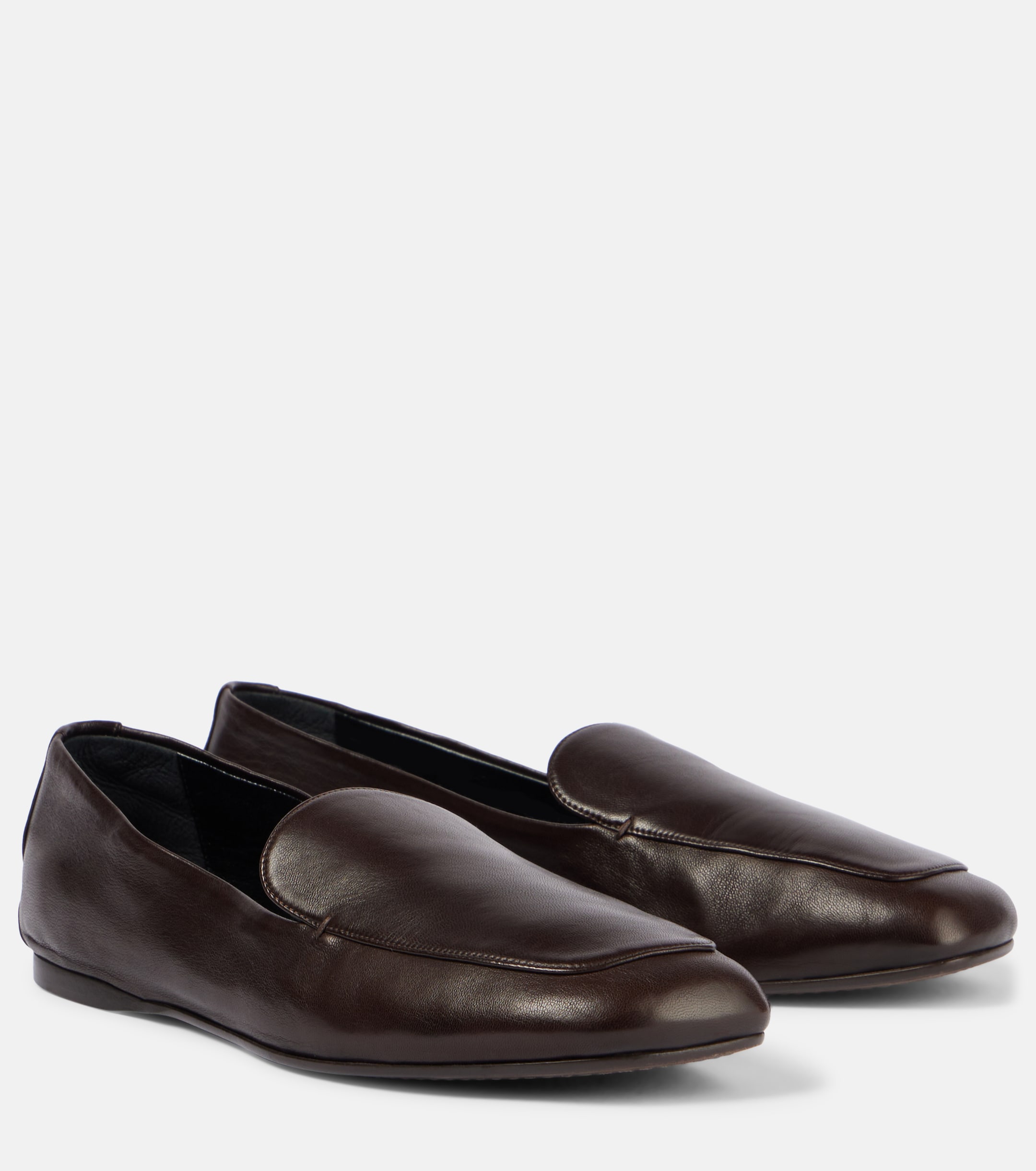 KHAITE Monroe leather loafers