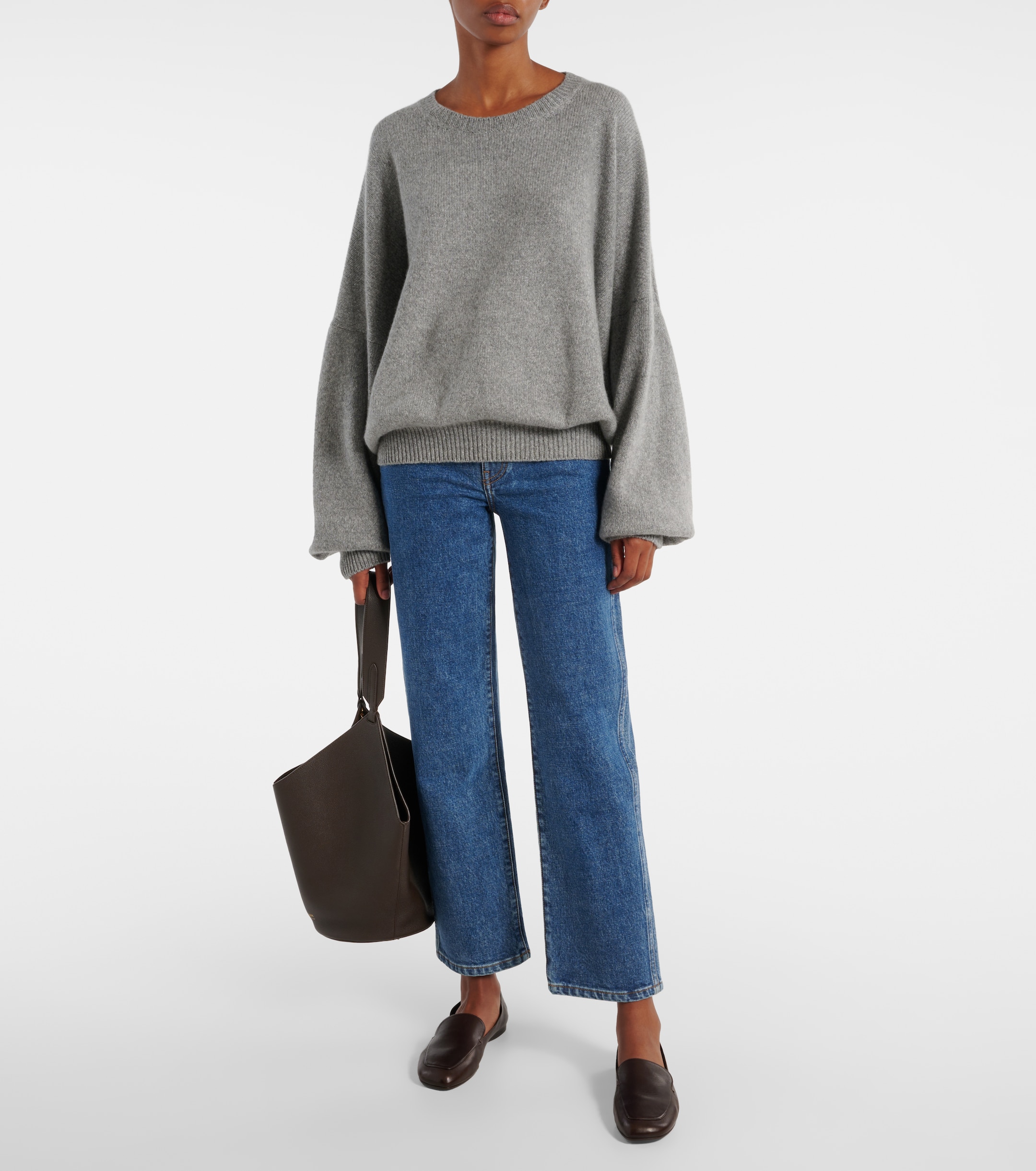 KHAITE Monroe leather loafers thumbnail