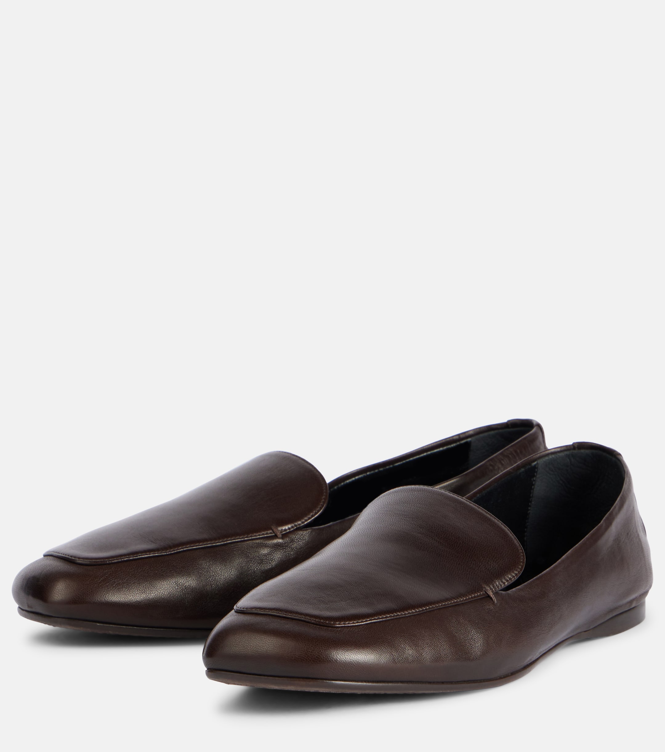 KHAITE Monroe leather loafers thumbnail