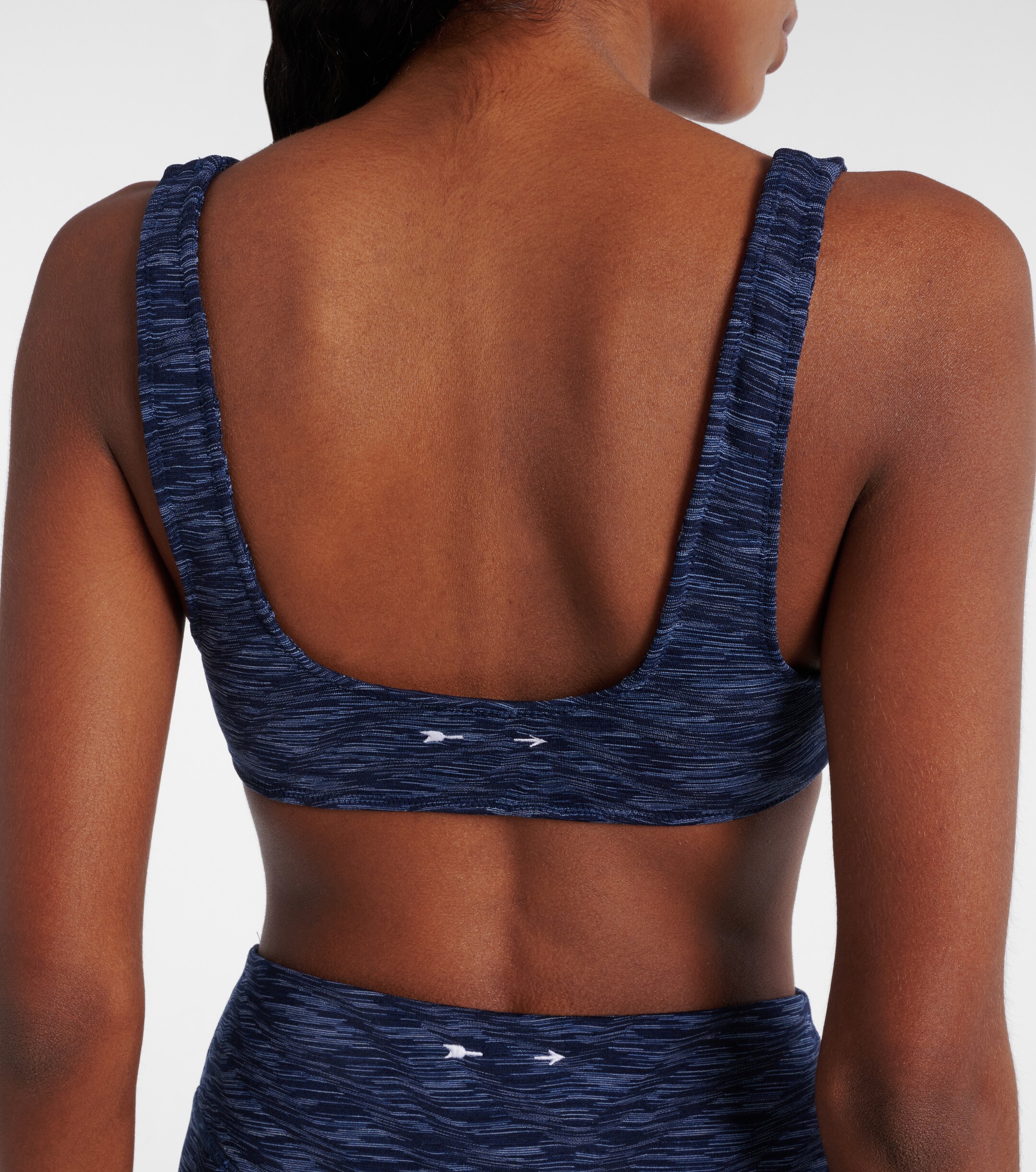 The Upside The Upside Mystere reversible printed sports bra