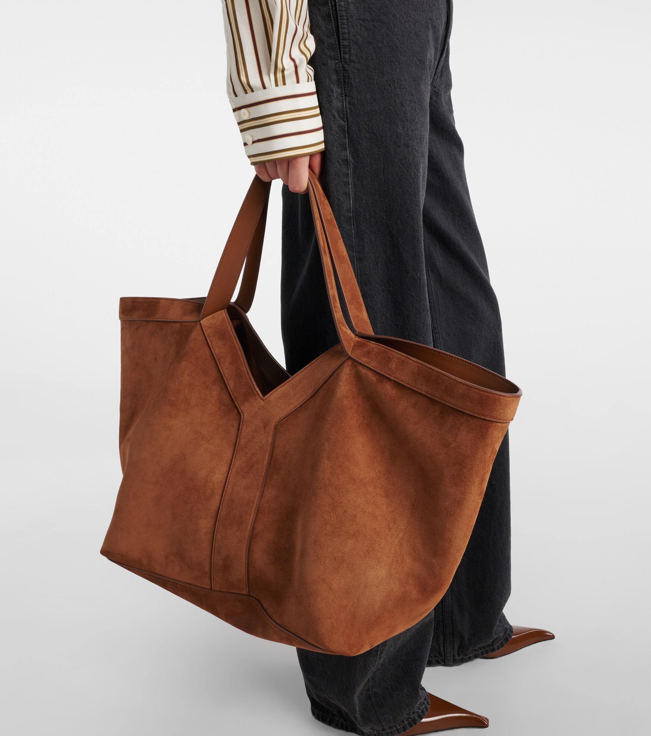 Saint Laurent Y suede tote bag