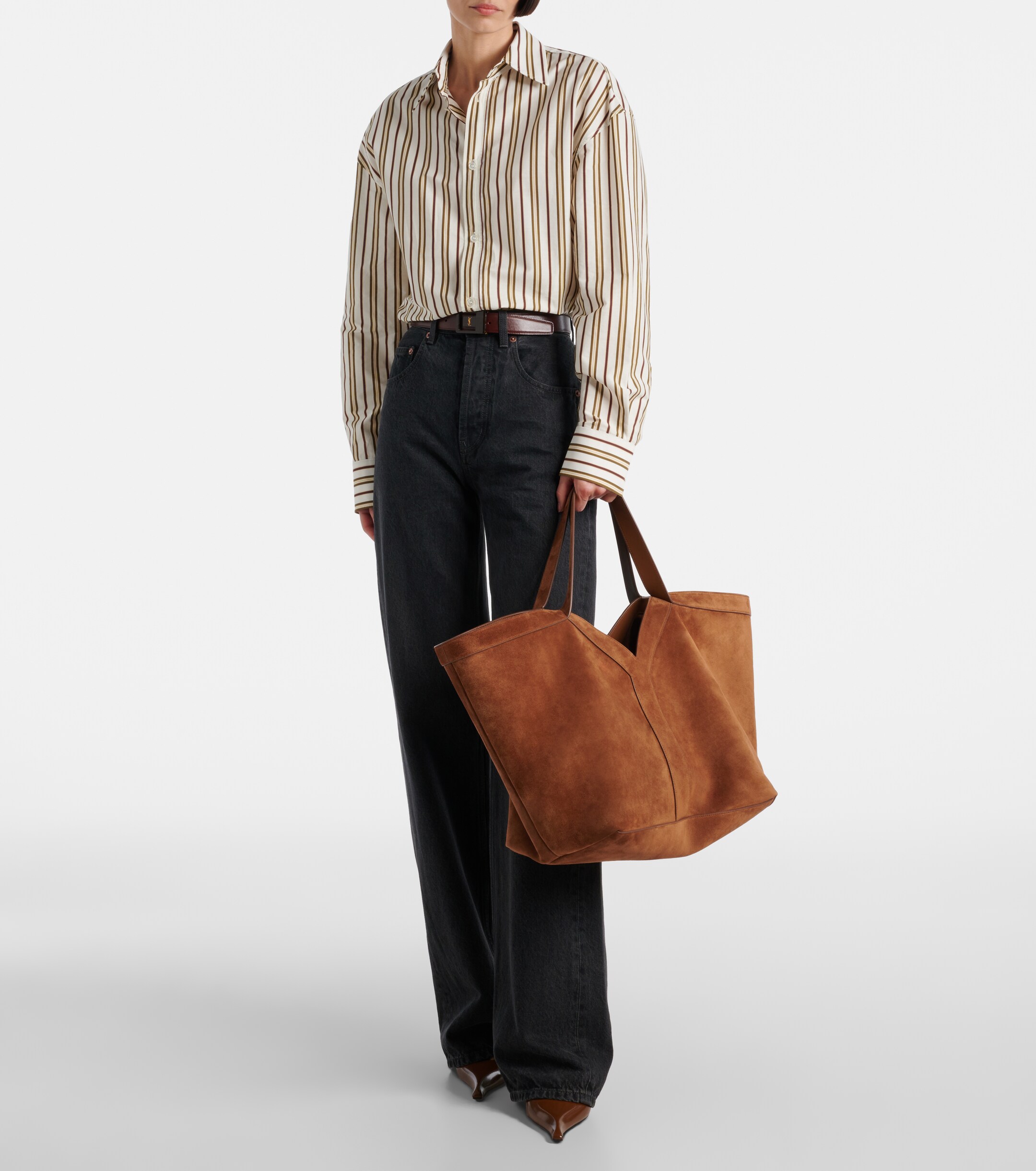 Saint Laurent Y suede tote bag