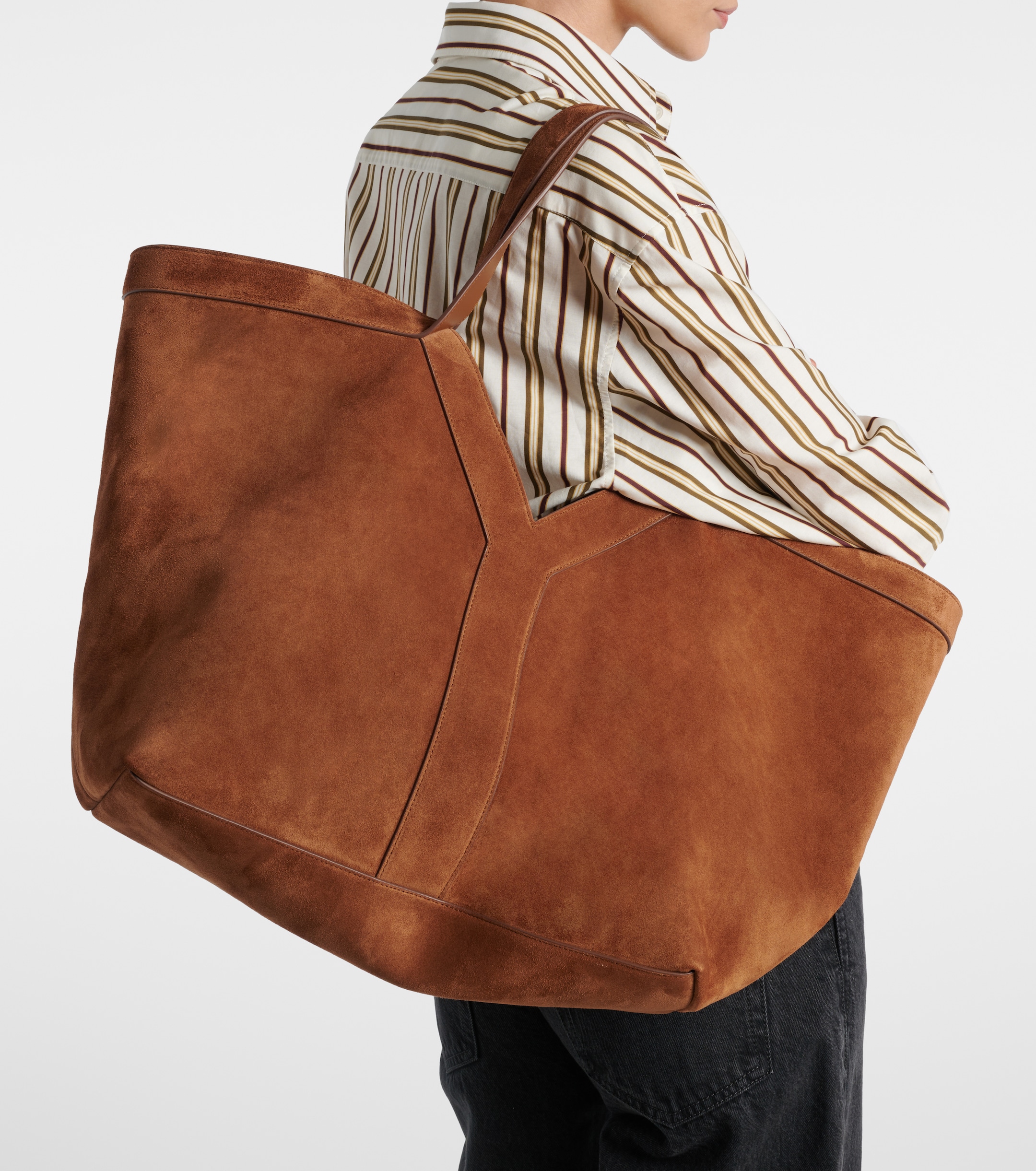 Saint Laurent Y suede tote bag