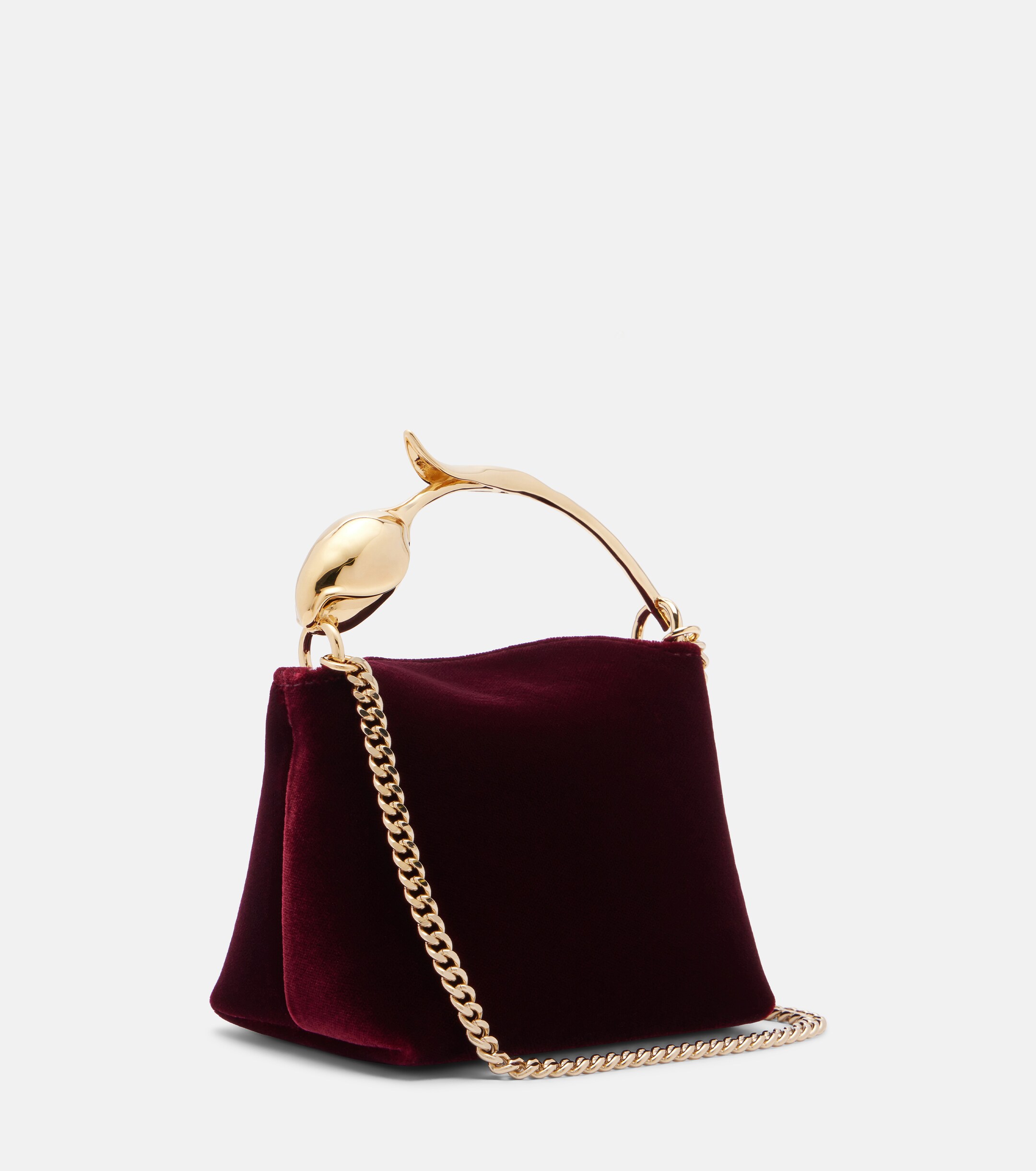 Erdem Bloom Micro velvet top-handle bag