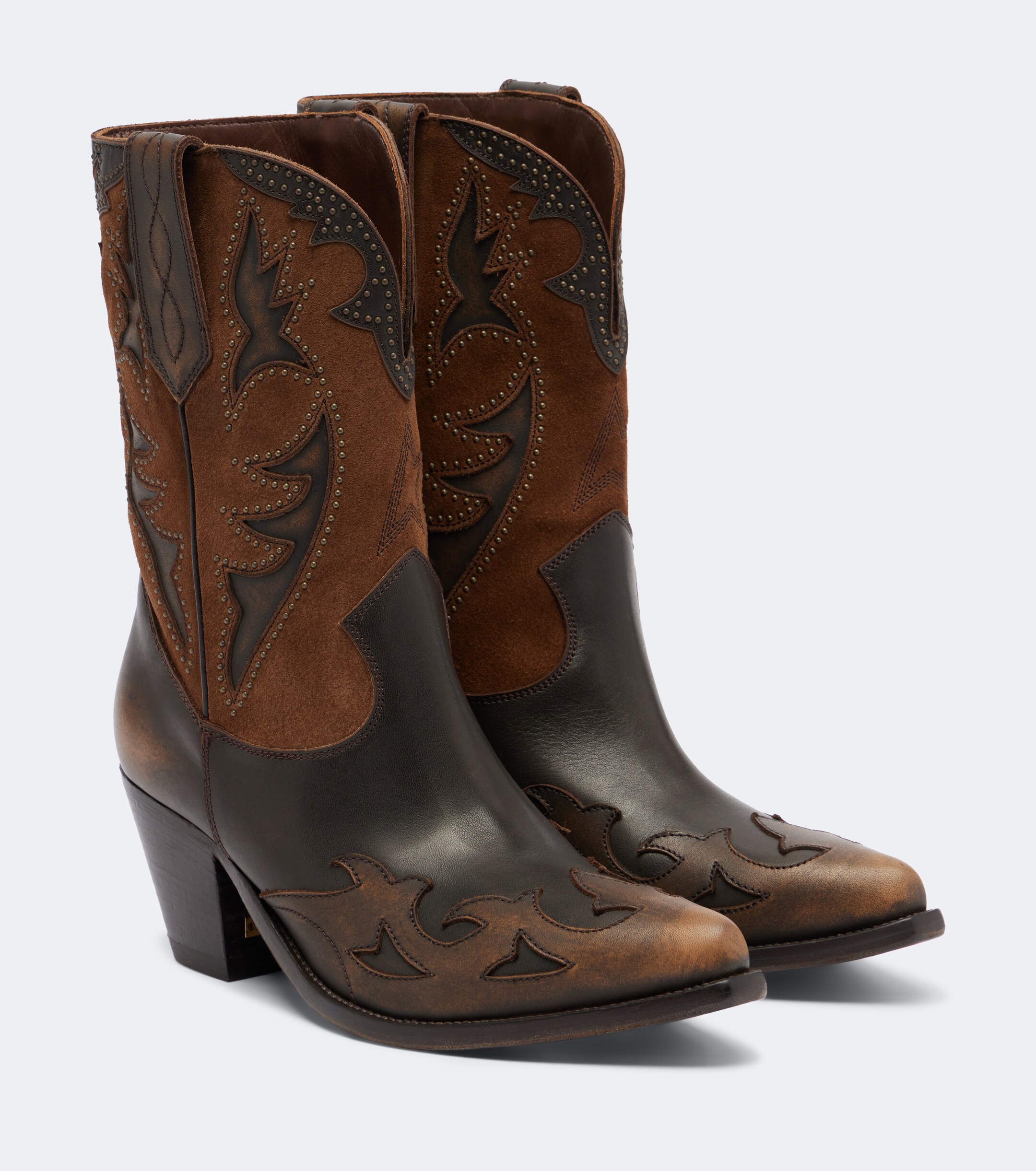Golden Goose Golden Goose Wish Star leather and suede cowboy boots