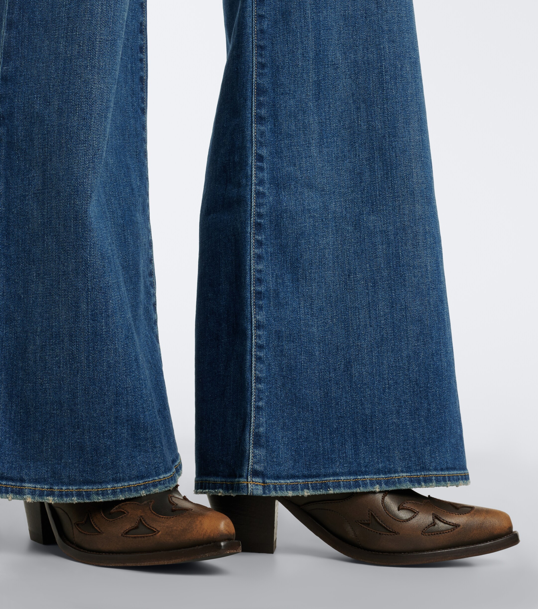 Golden Goose Golden Goose Wish Star leather and suede cowboy boots