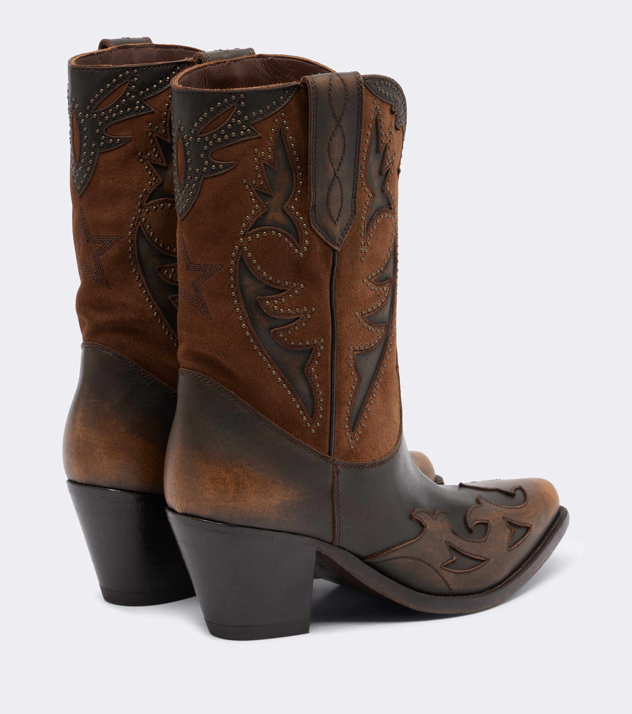 Golden Goose Golden Goose Wish Star leather and suede cowboy boots