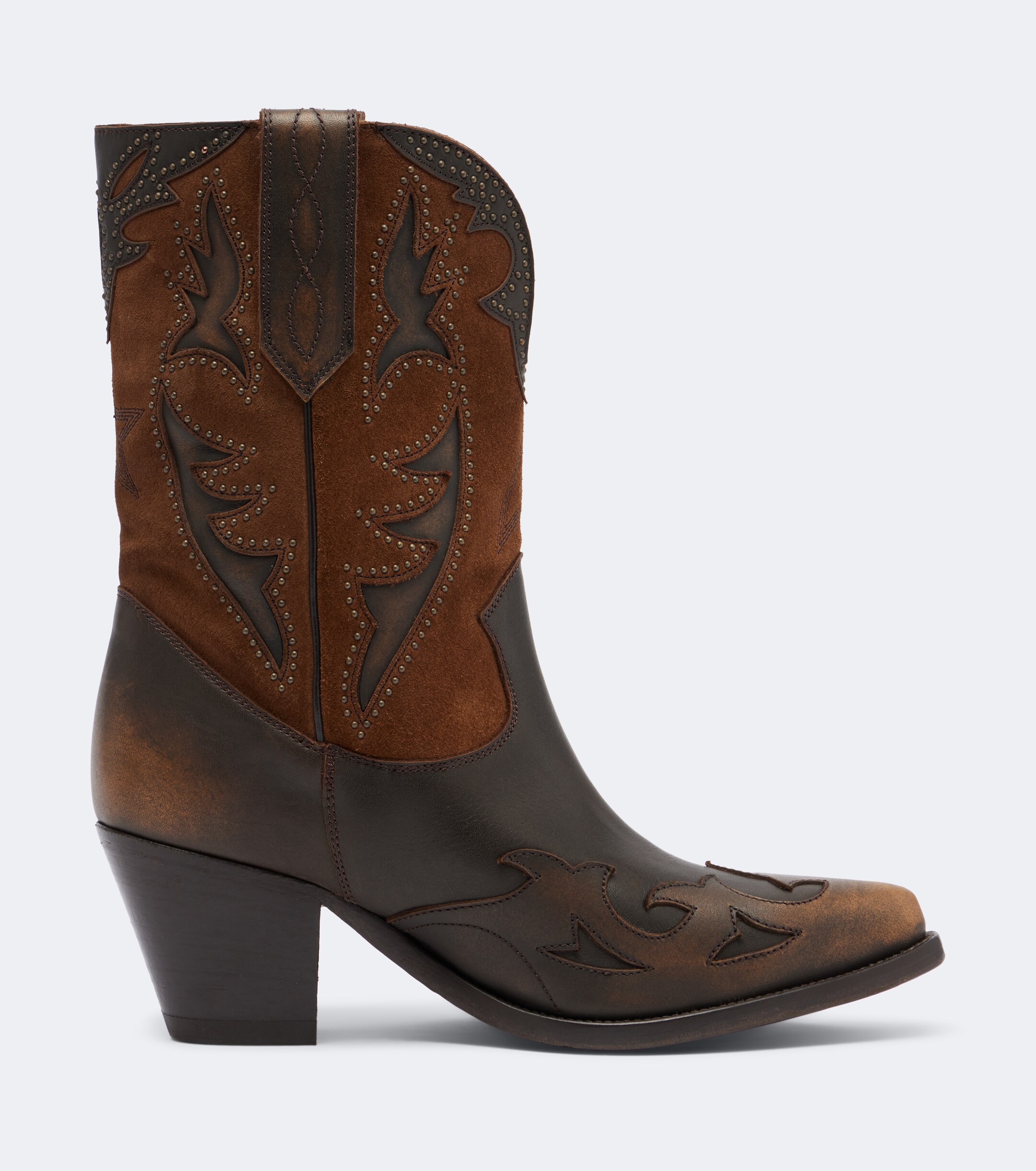 Golden Goose Golden Goose Wish Star leather and suede cowboy boots