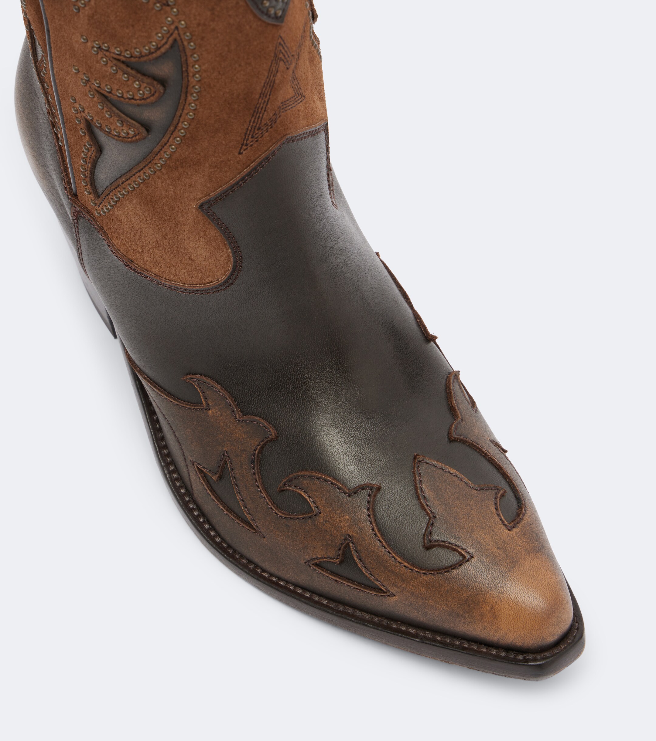 Golden Goose Golden Goose Wish Star leather and suede cowboy boots