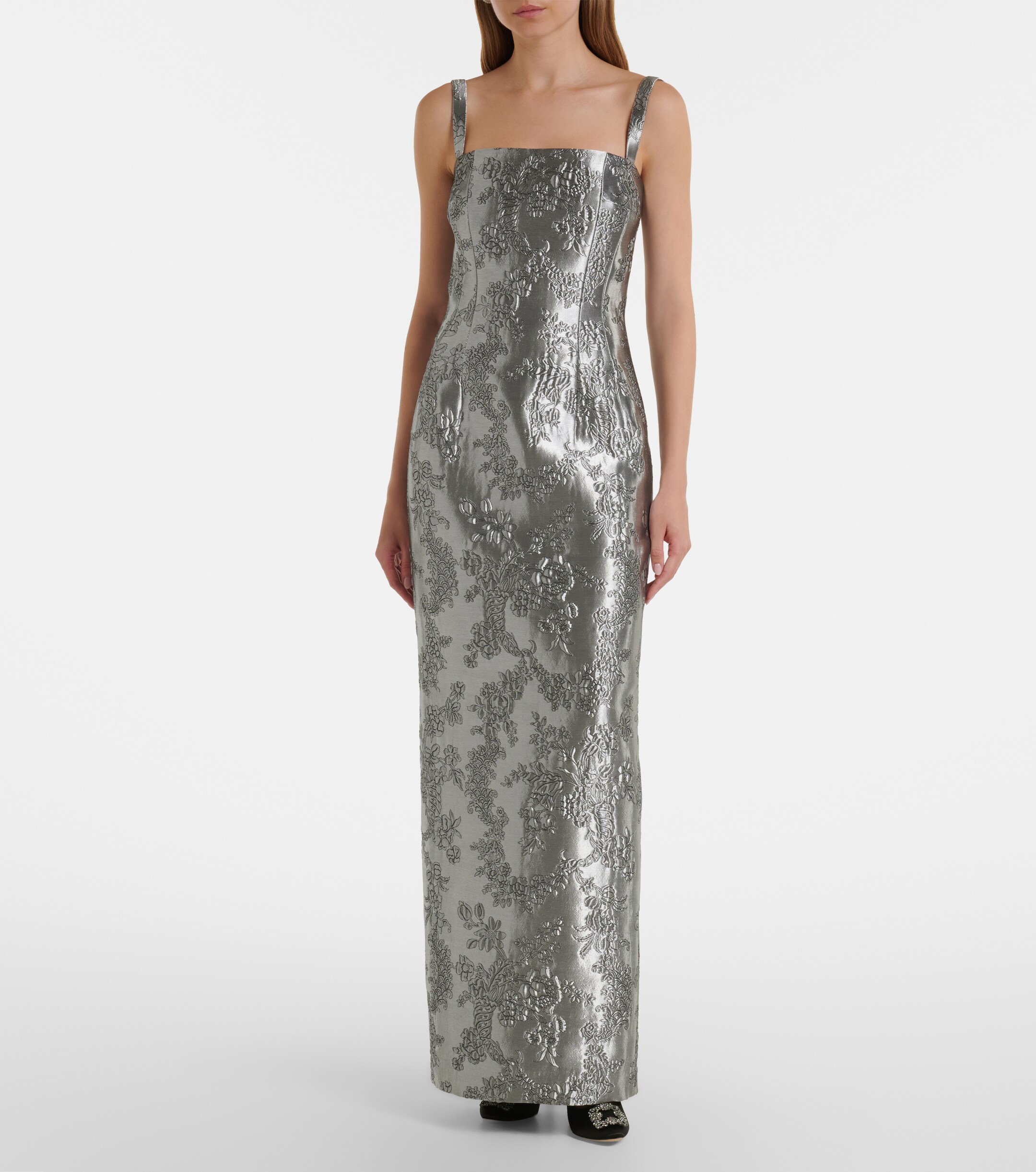 Emilia Wickstead Emilia Wickstead Regina floral cloqué gown