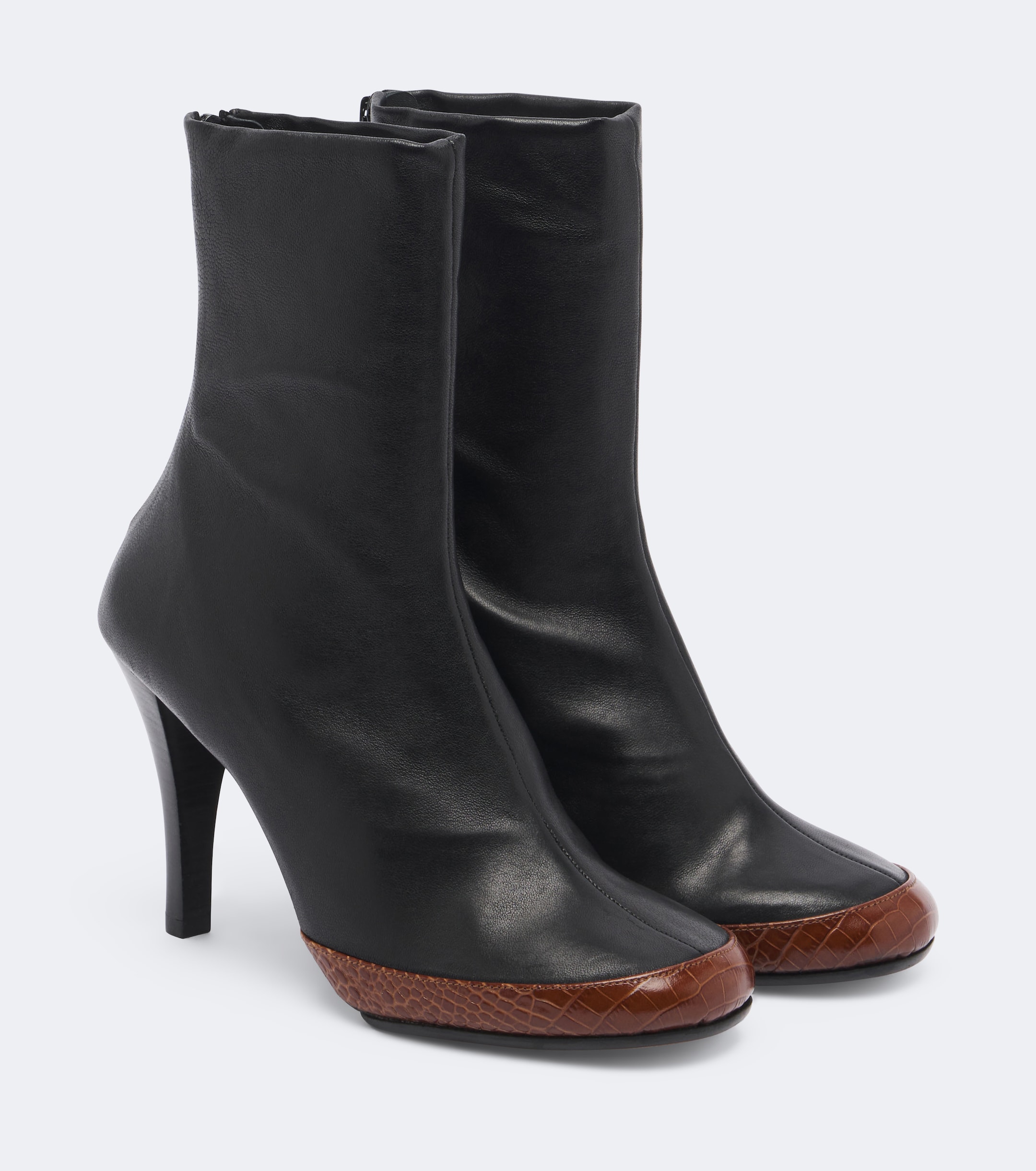 Jude JUDE Luna croc-effect leather ankle boots