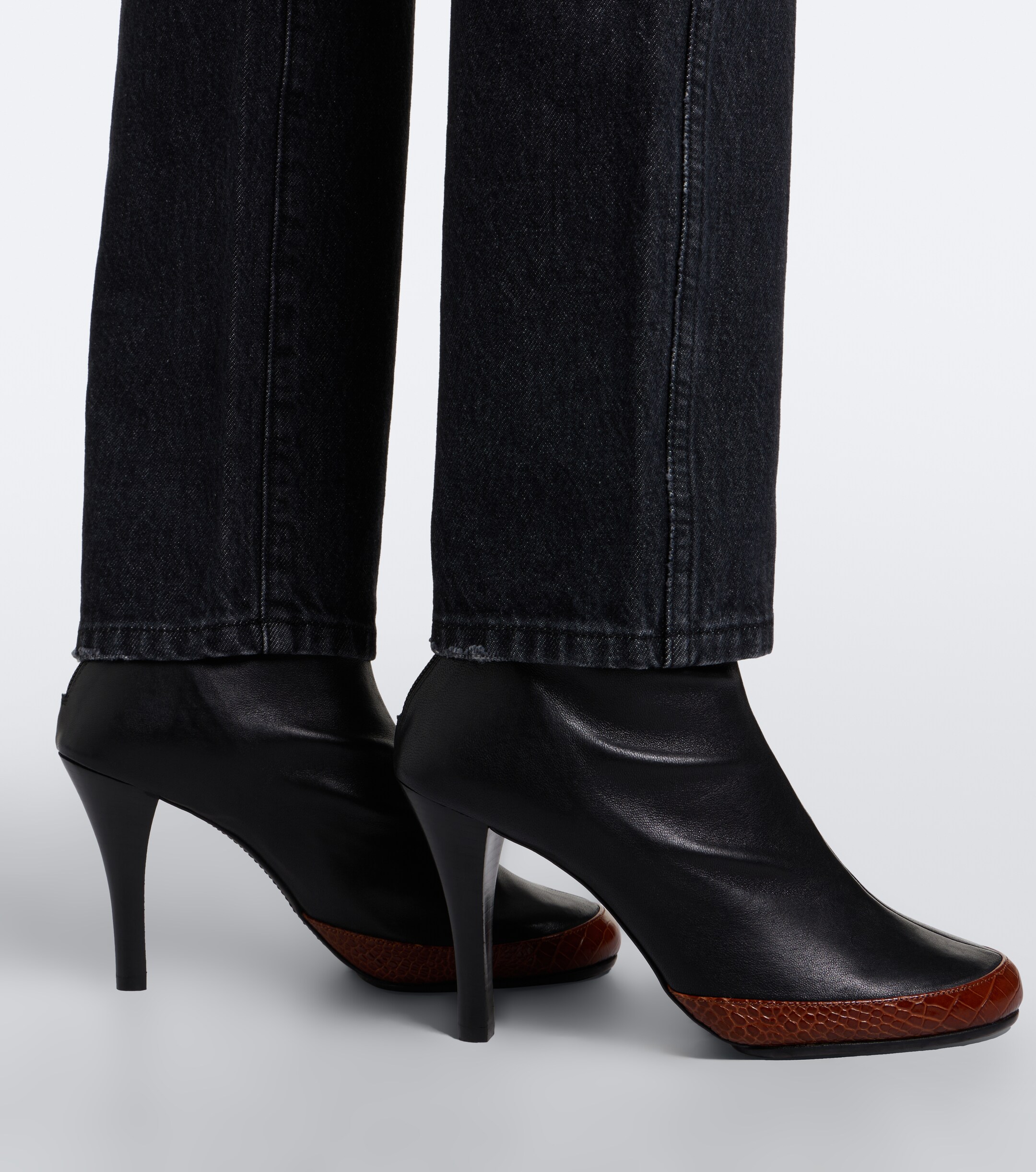 Jude JUDE Luna croc-effect leather ankle boots