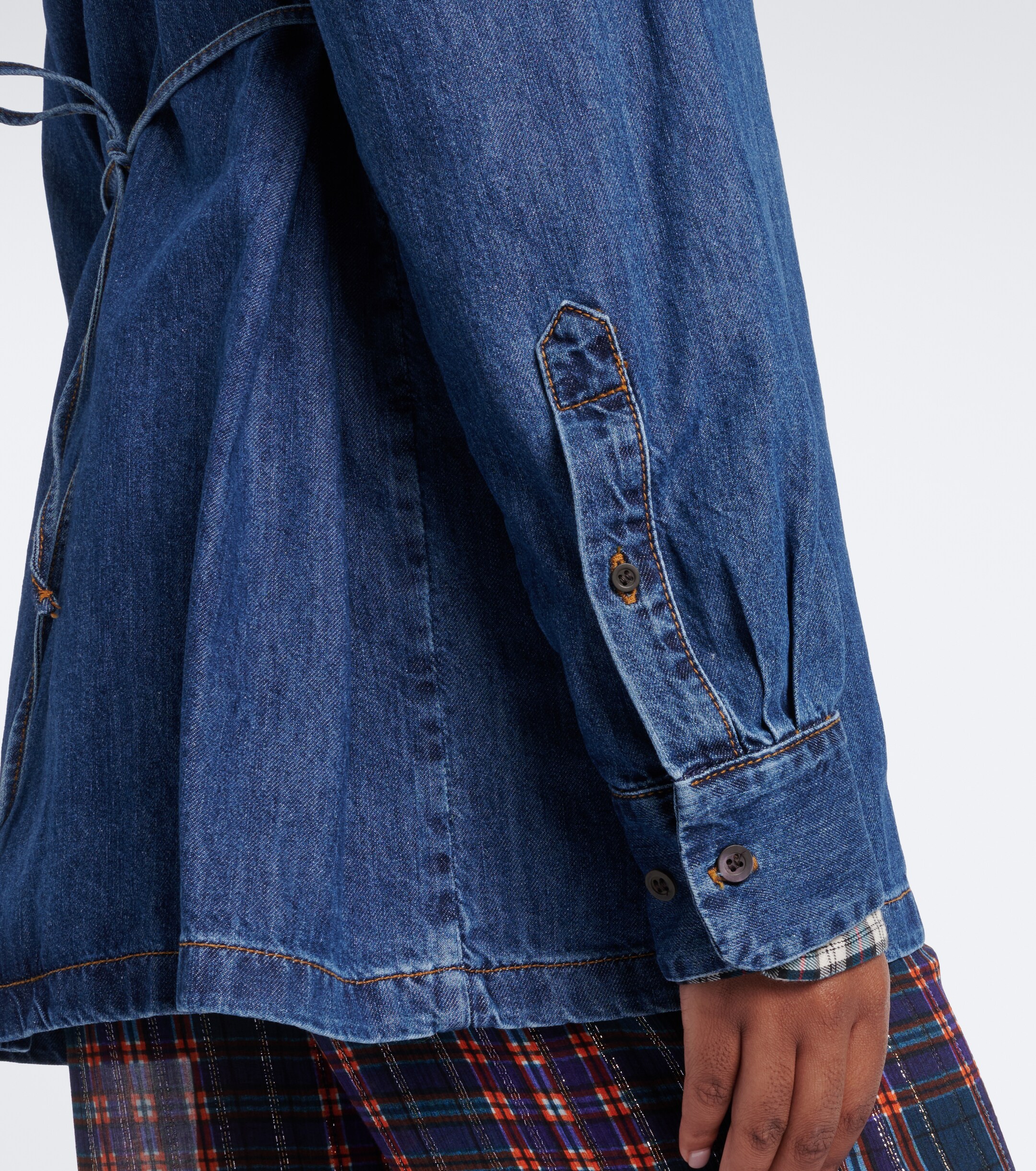 Dries Van Noten Dries Van Noten Checked denim shirt