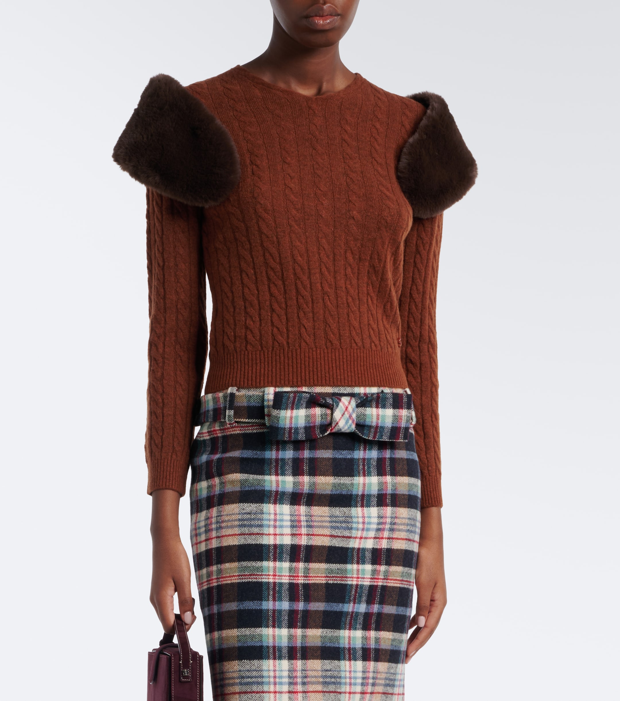 SHUSHU/TONG Shushu/Tong Cable-knit wool-blend sweater