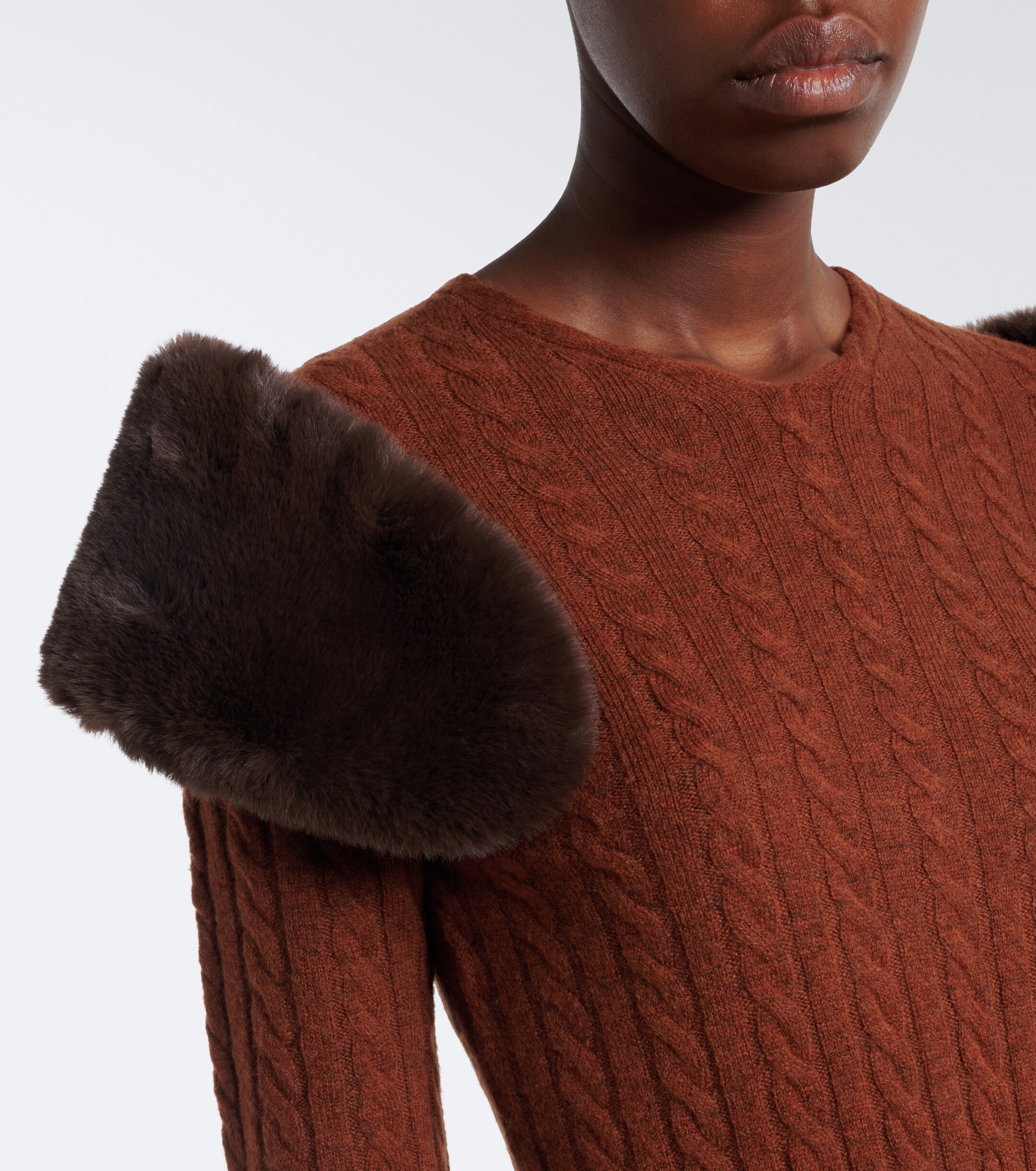SHUSHU/TONG Shushu/Tong Cable-knit wool-blend sweater