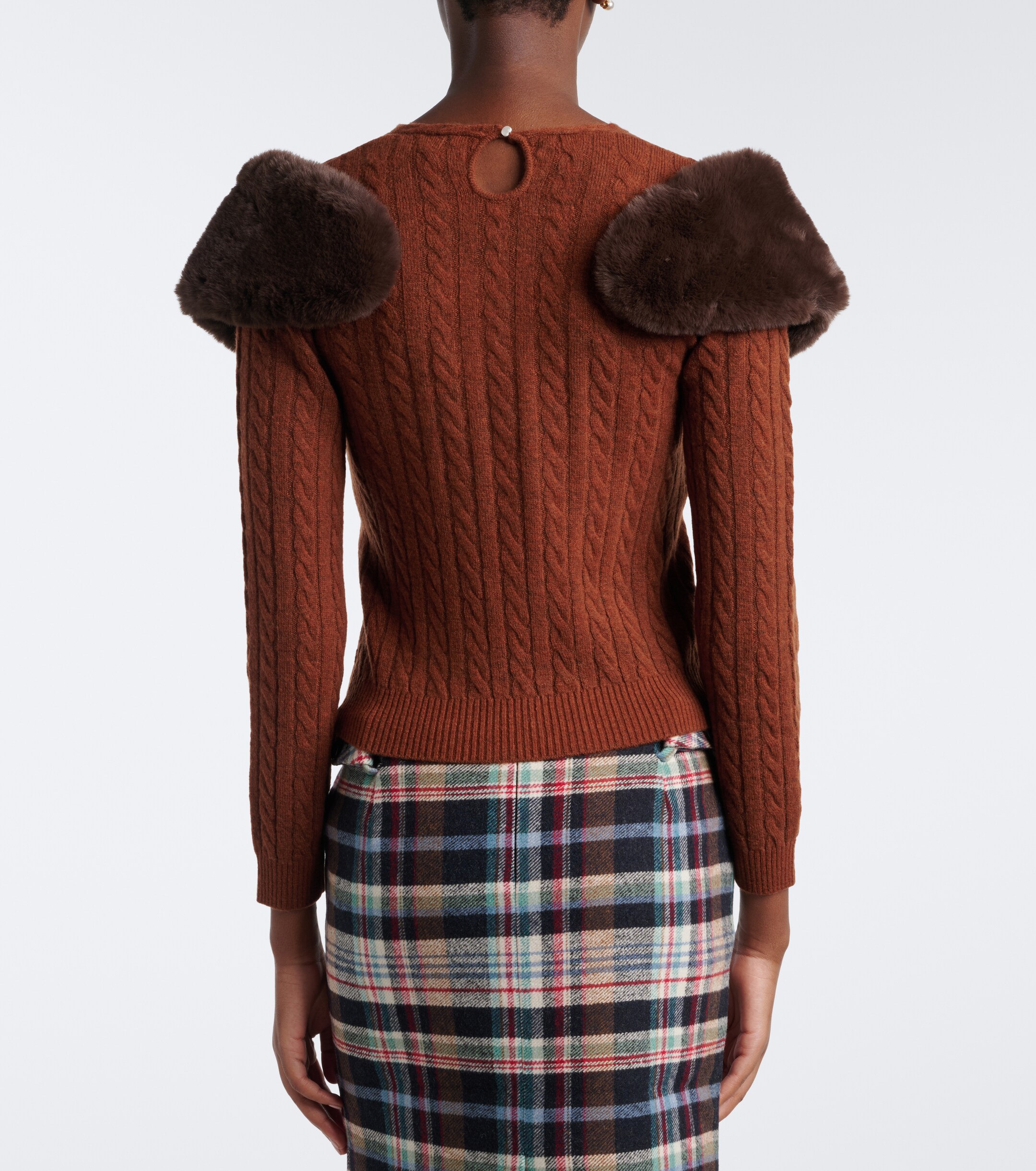 SHUSHU/TONG Shushu/Tong Cable-knit wool-blend sweater