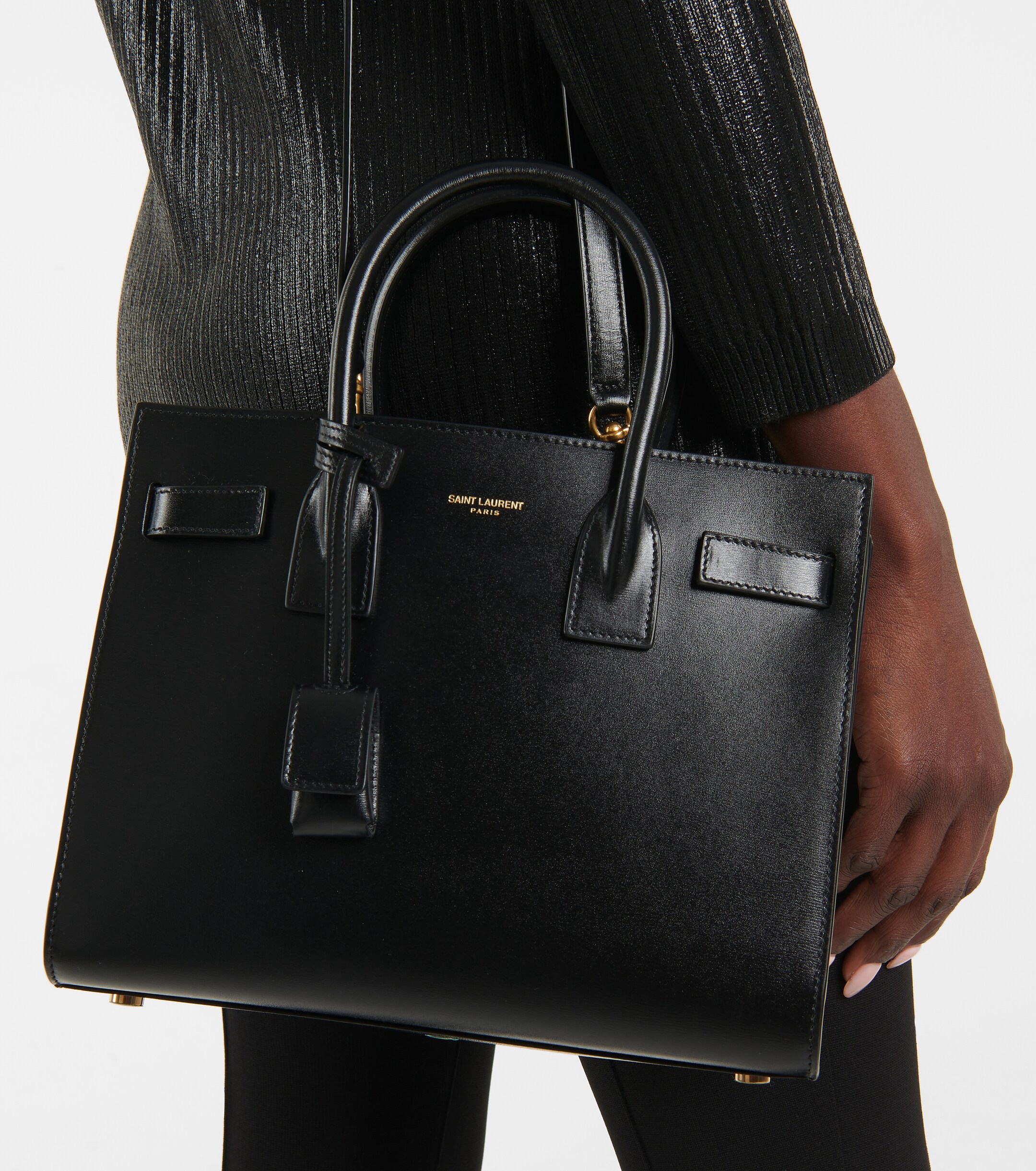 Saint Laurent Sac De Jour Baby leather tote