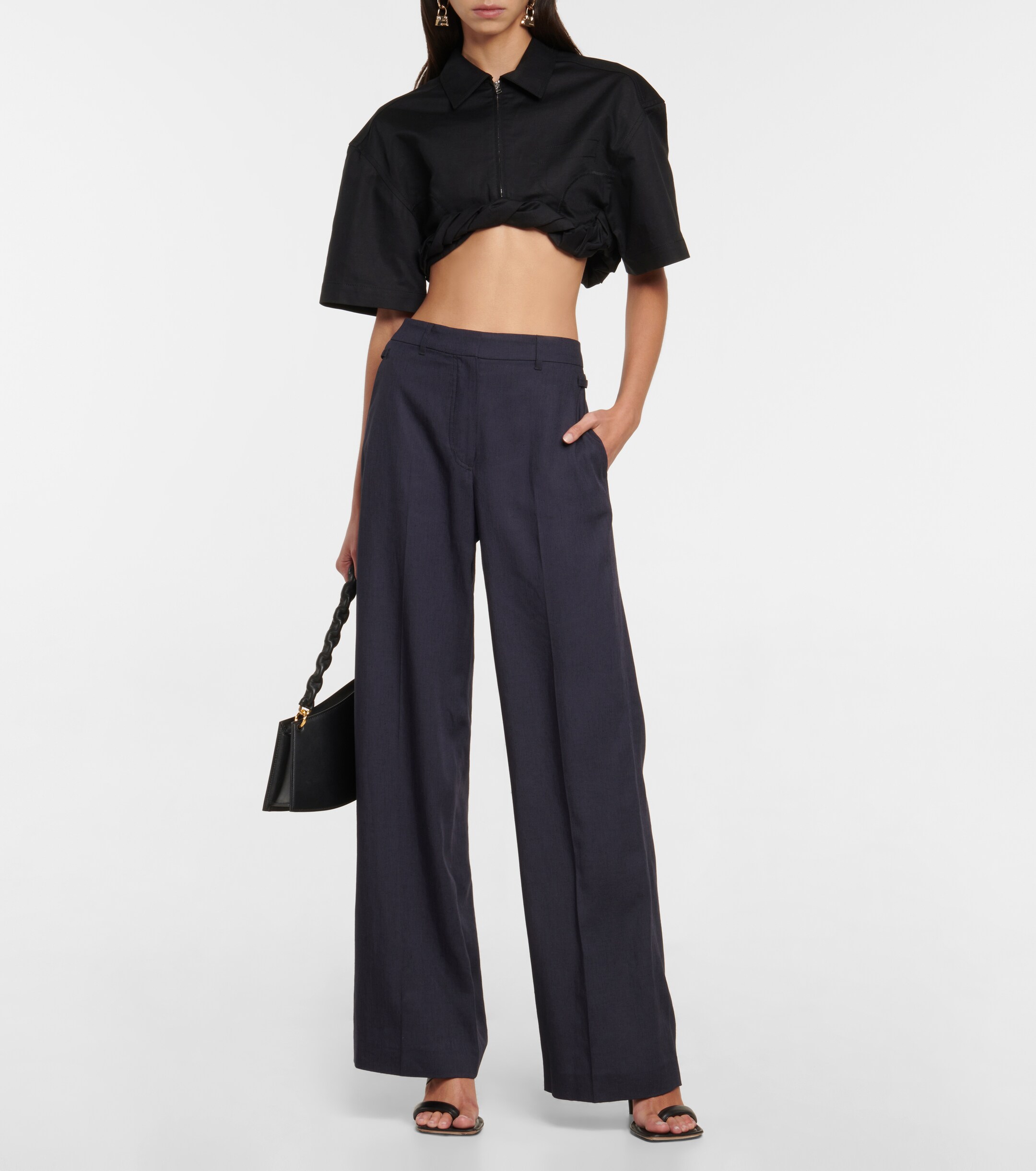 Jacquemus - La chemise Silpa cotton and linen top | Plush