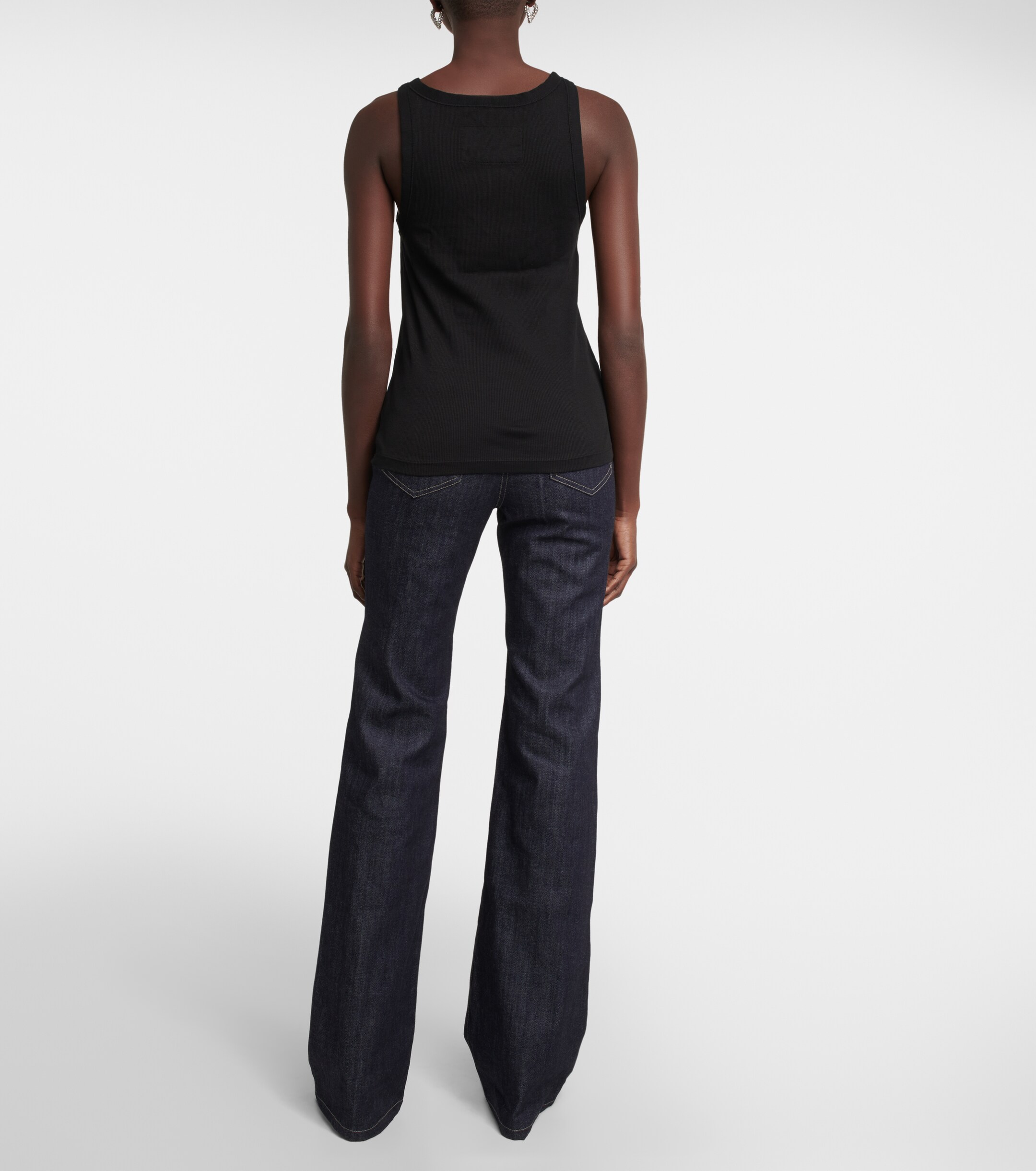 Nili Lotan Jennifer rib-knit tank top