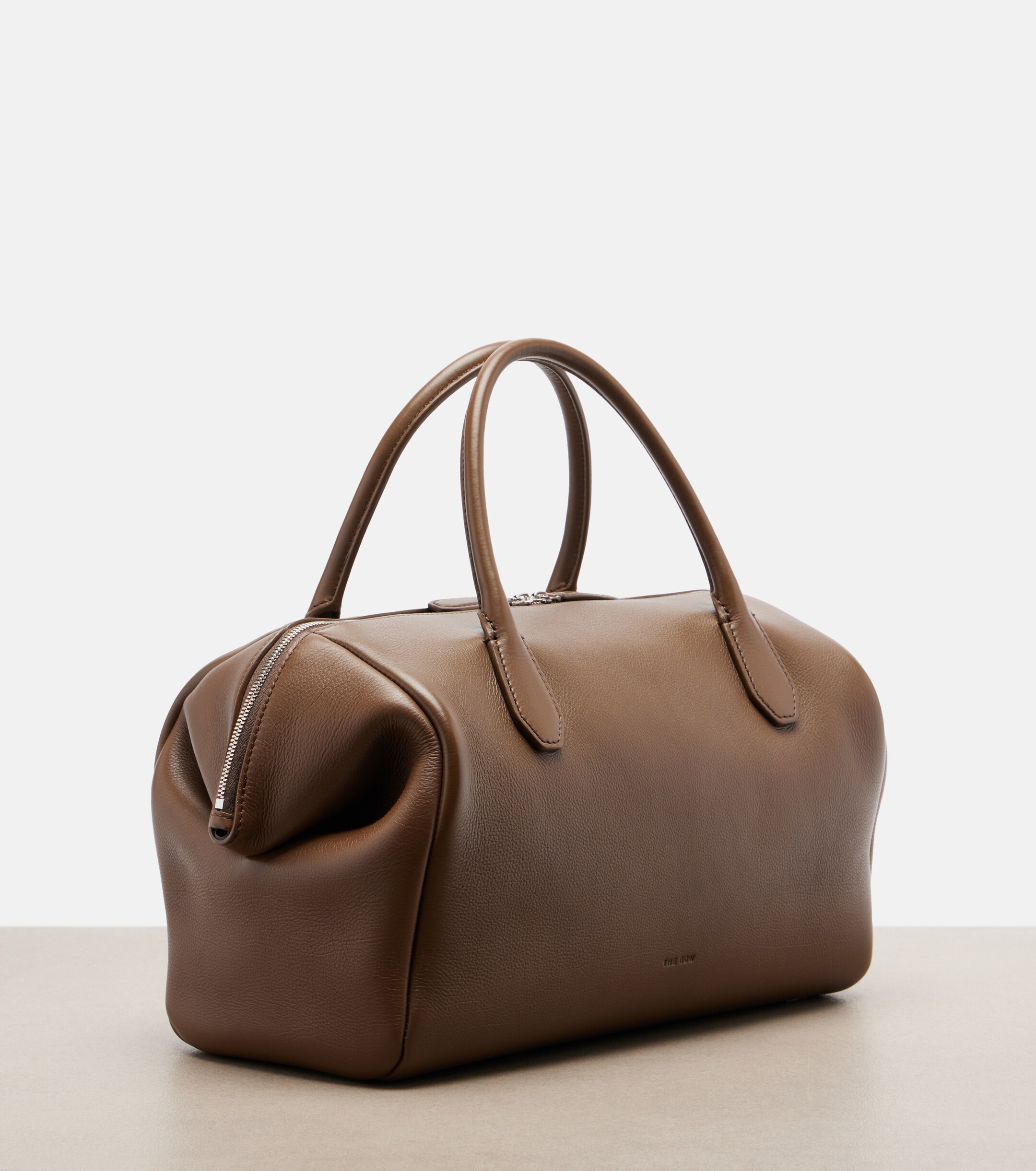 The Row Faye leather top-handle bag
