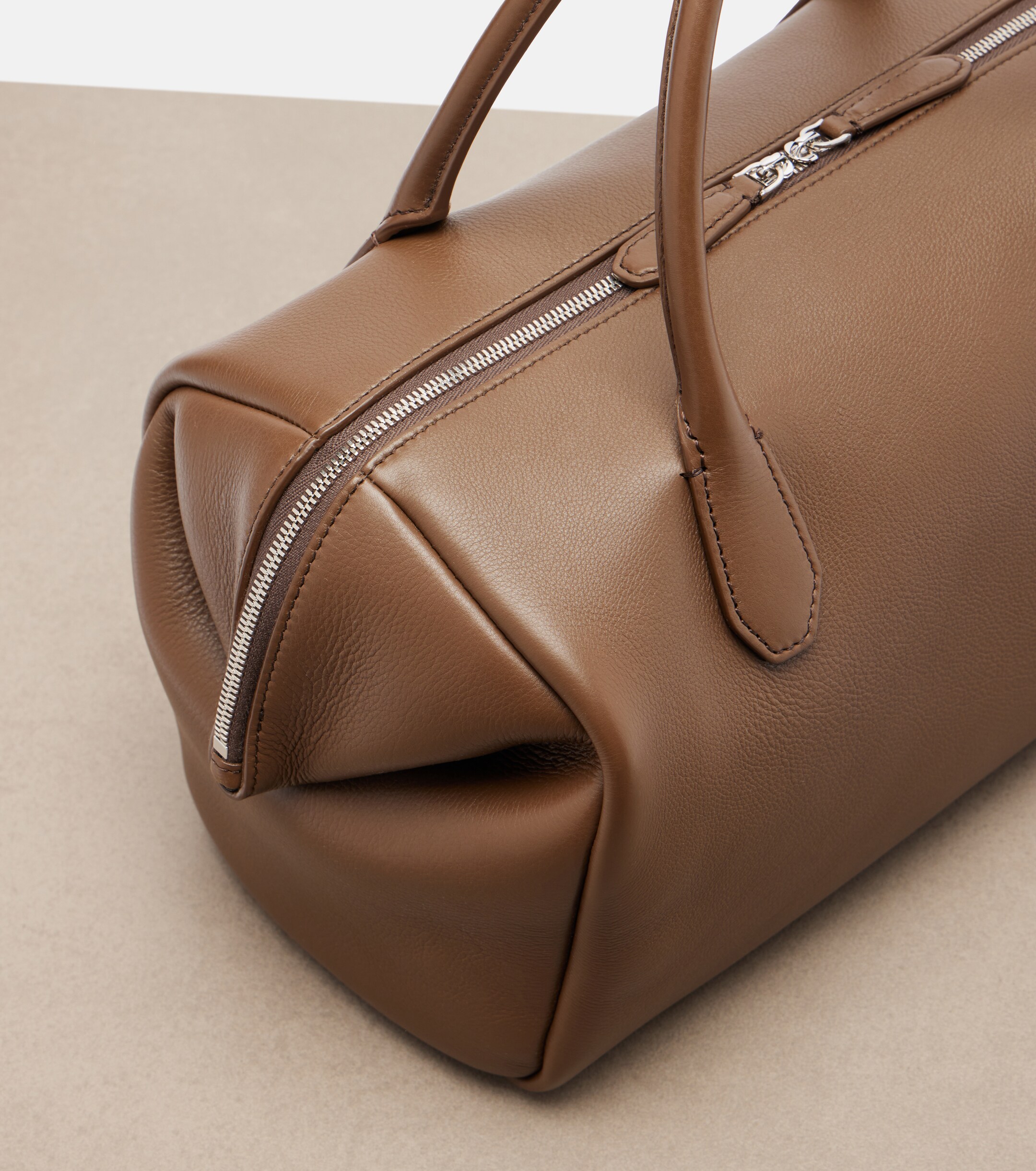 The Row Faye leather top-handle bag