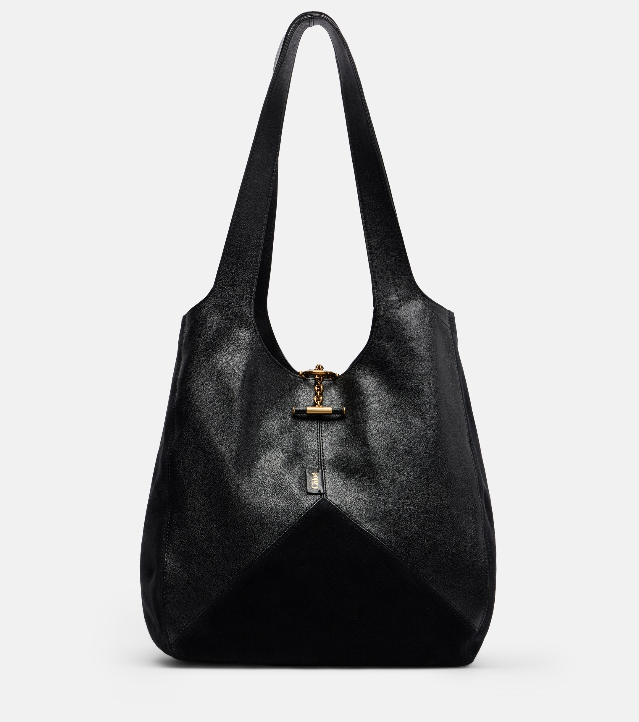 Chloé Chloé Balloon Medium leather and suede shoulder bag