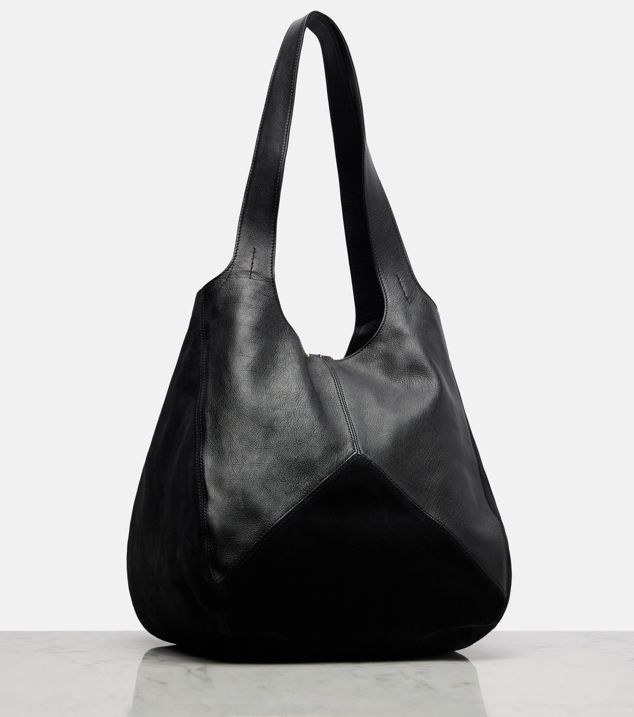 Chloé Chloé Balloon Medium leather and suede shoulder bag