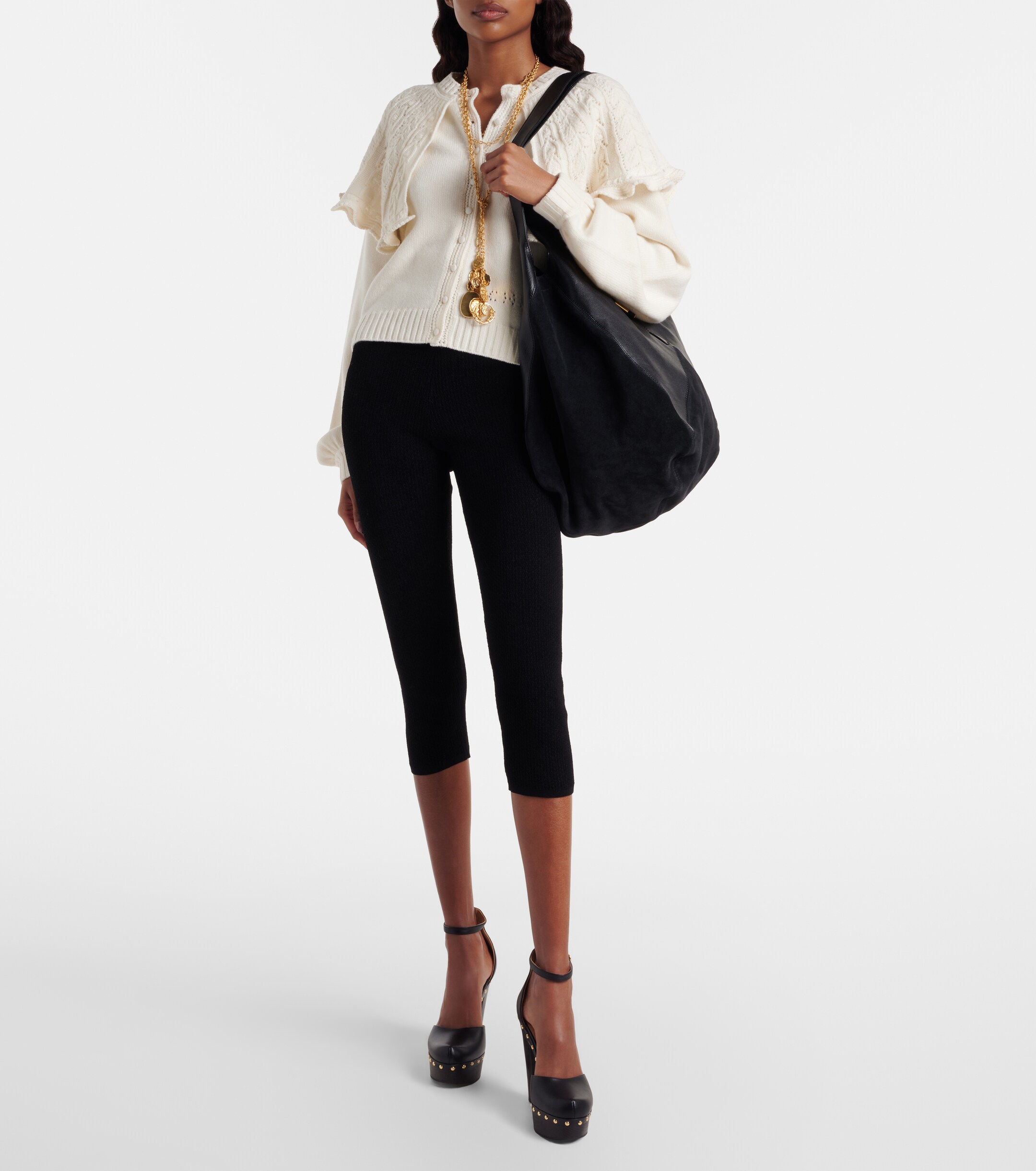 Chloé Chloé Balloon Medium leather and suede shoulder bag