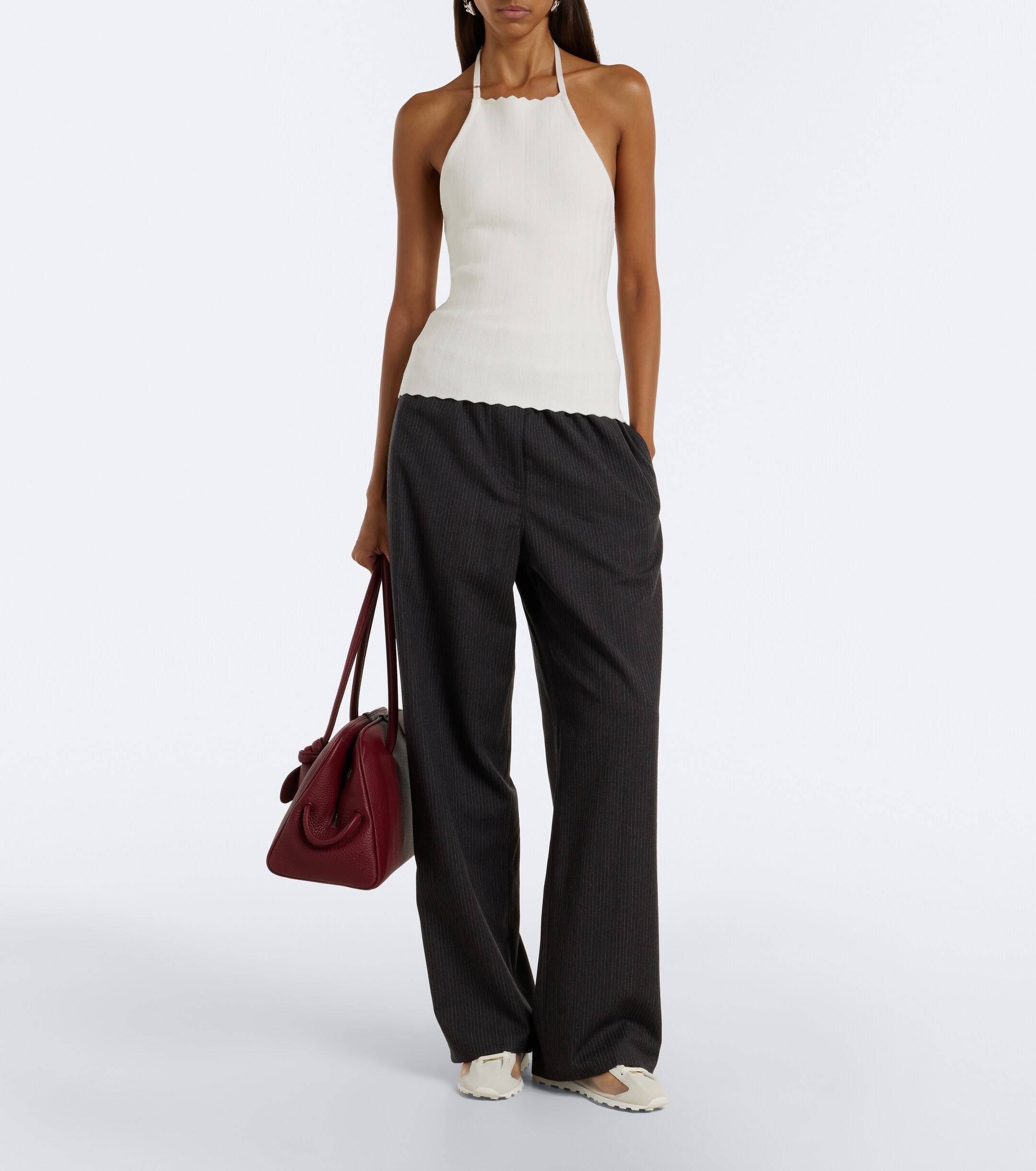 Jacquemus Jacquemus Tennis suede-trimmed sneakers