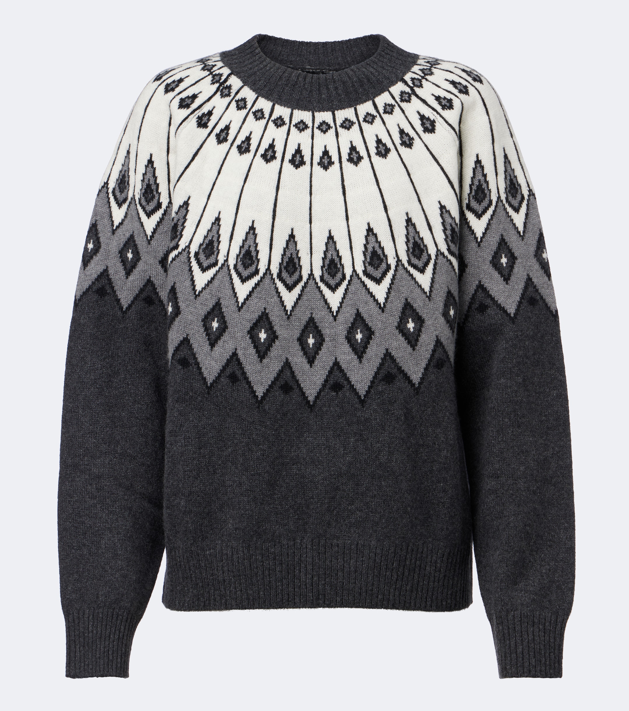 LOULOU DE SAISON Loulou de Saison Hans jacquard cashmere sweater