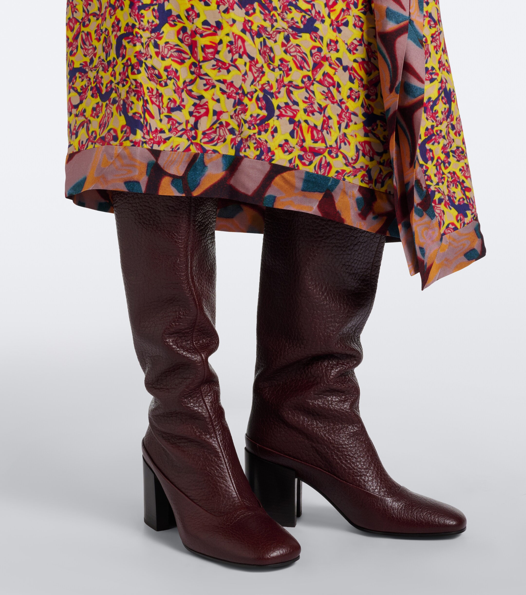 Dries Van Noten Dries Van Noten Leather over-the-knee boots