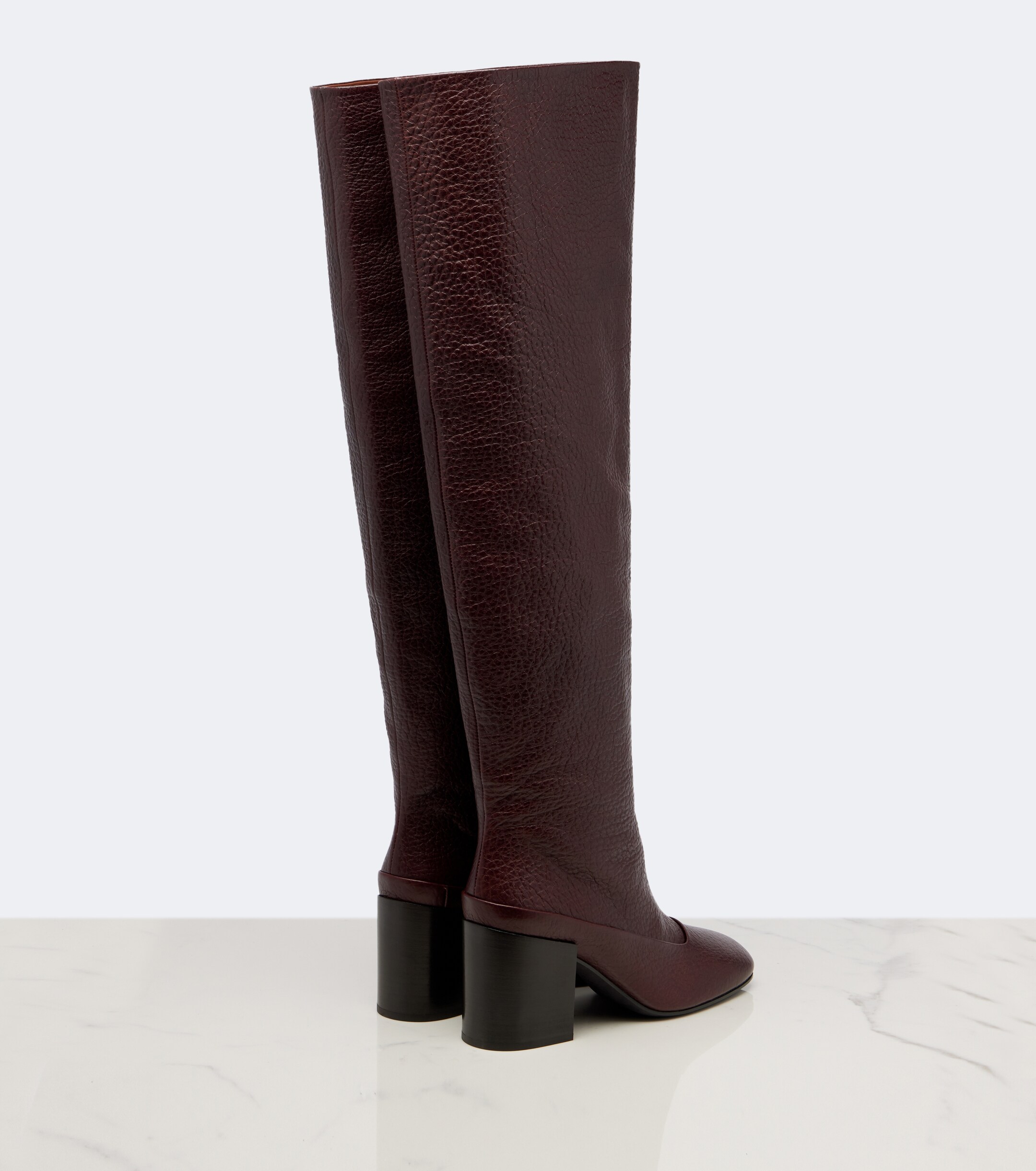 Dries Van Noten Dries Van Noten Leather over-the-knee boots