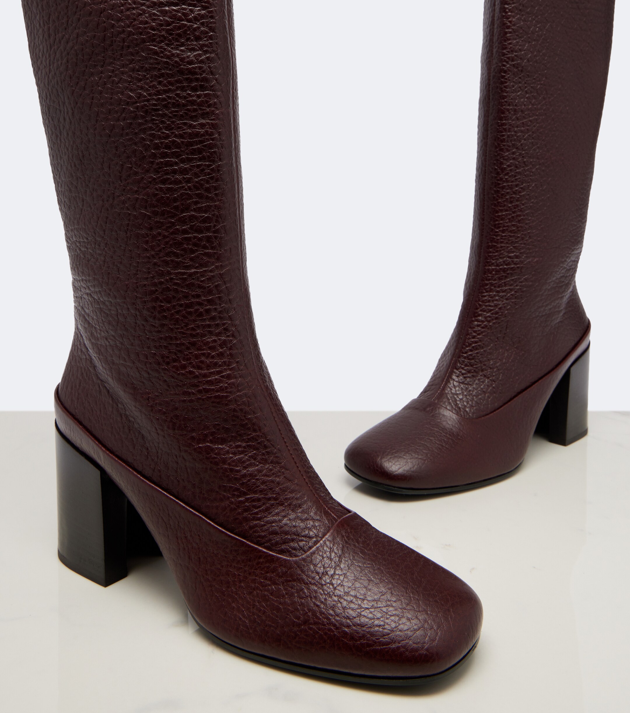 Dries Van Noten Dries Van Noten Leather over-the-knee boots